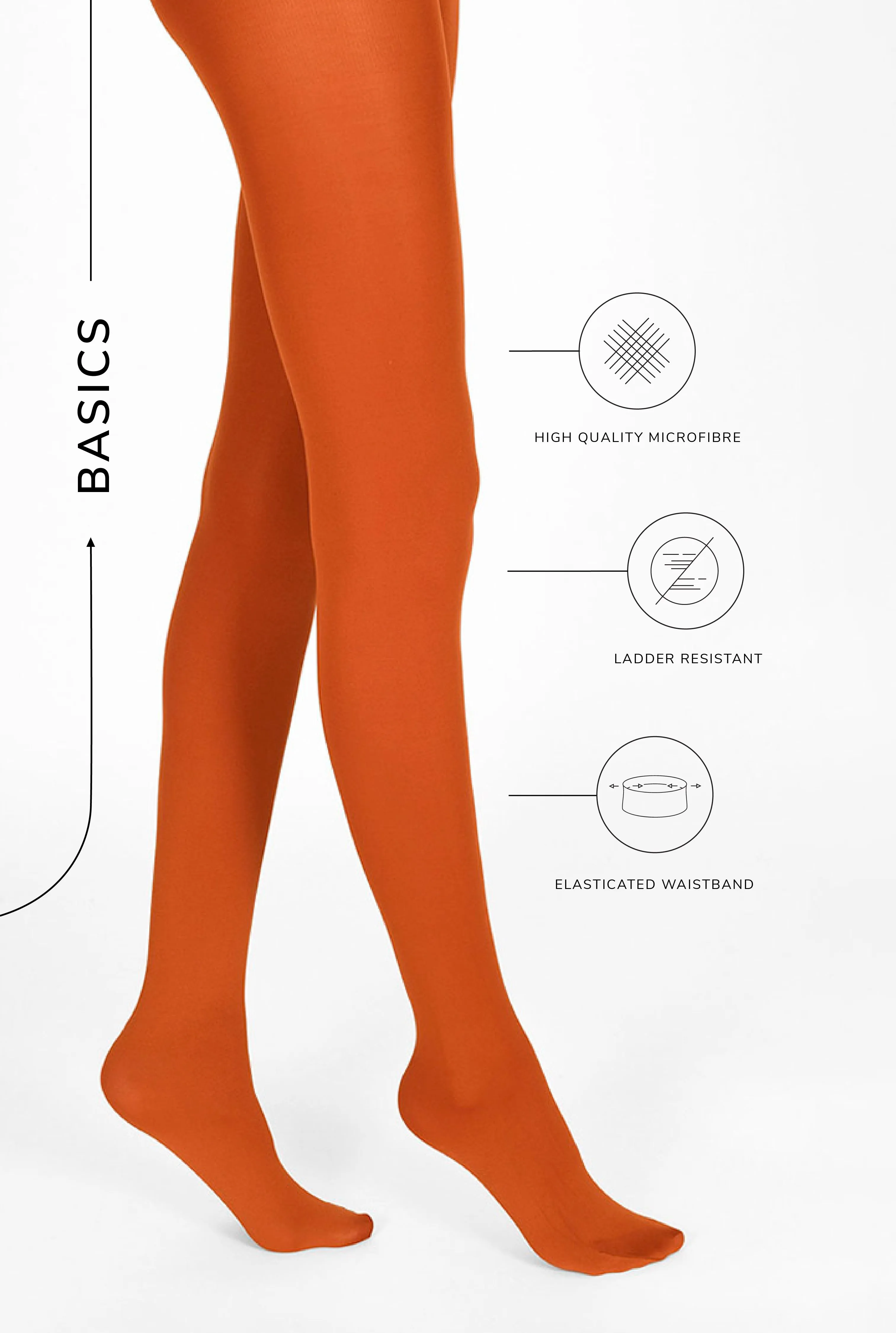 100 Denier Tights - Rustic Ginger