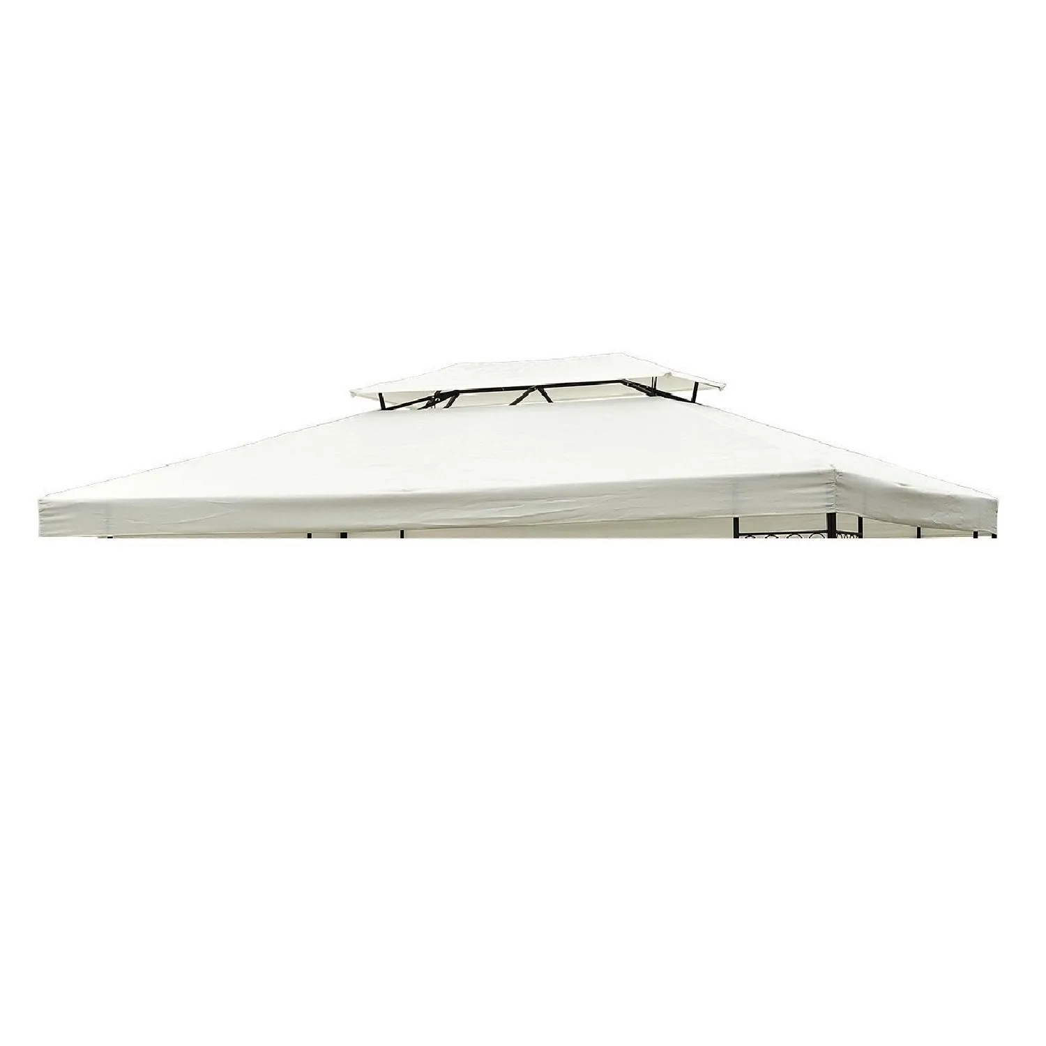 13x10 ft 2 Tier Gazebo Replacement Canopy Top (Top cover only) - white