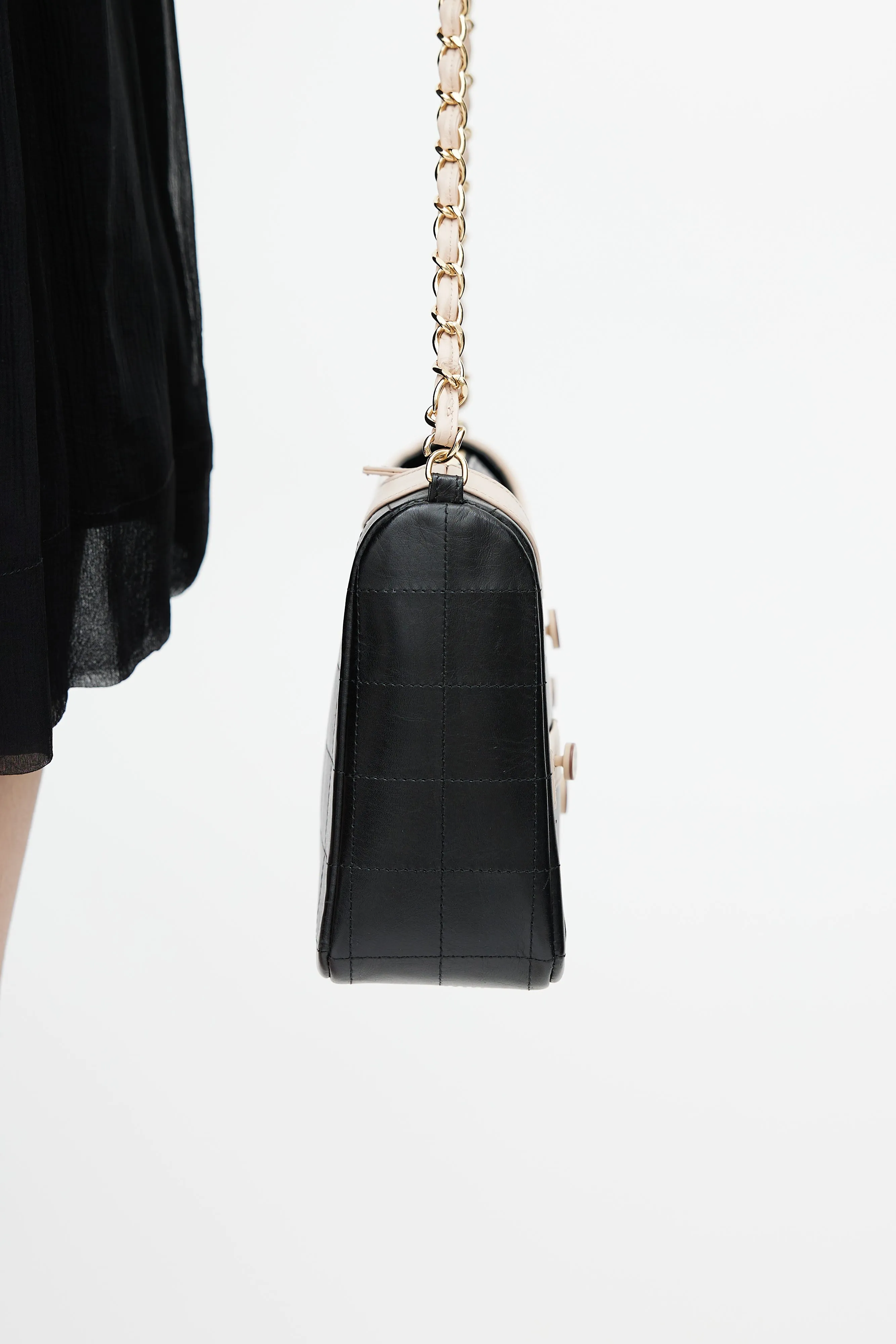 2002 Black & Pink Mademoiselle Chanel Jacket Shoulder Bag