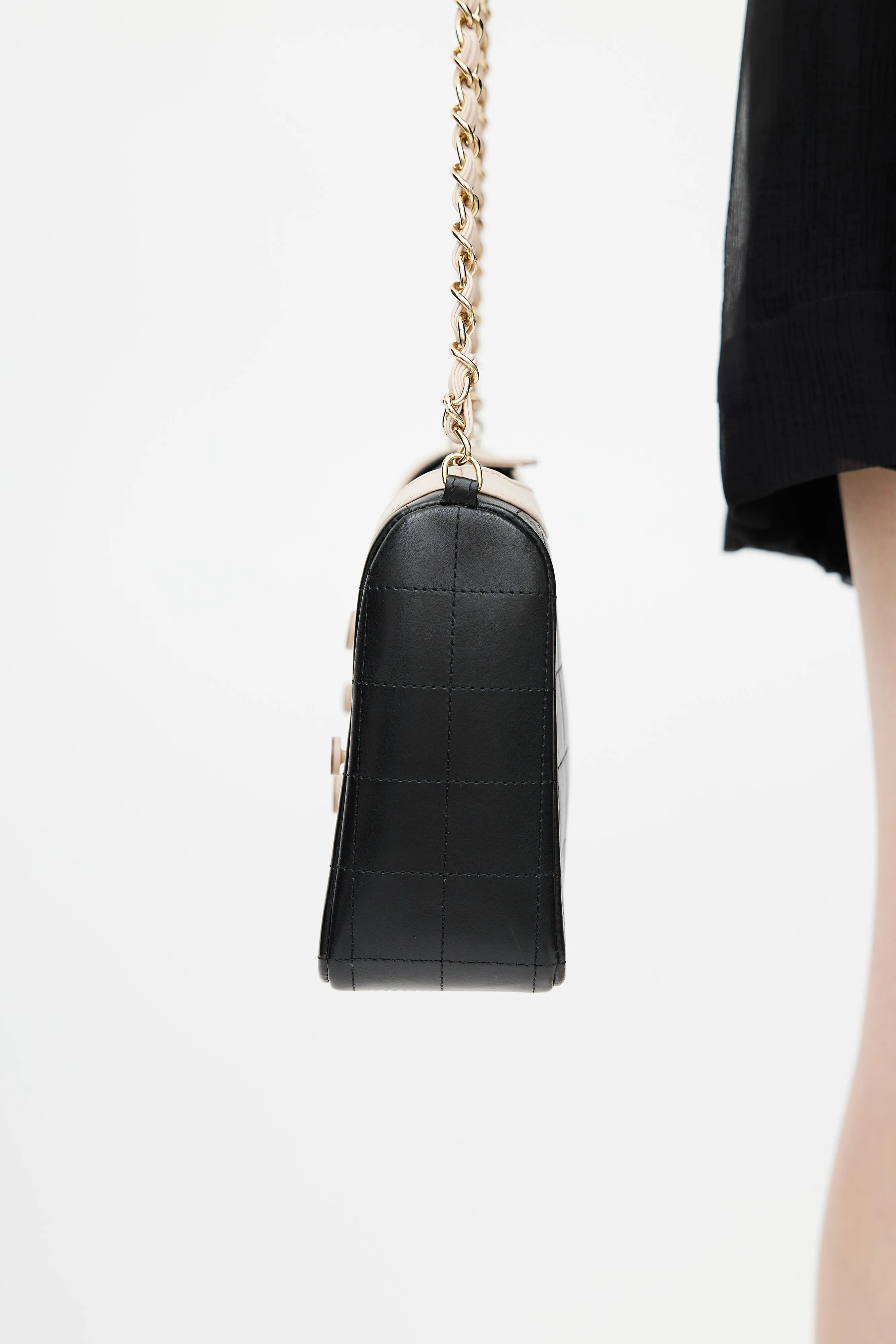2002 Black & Pink Mademoiselle Chanel Jacket Shoulder Bag