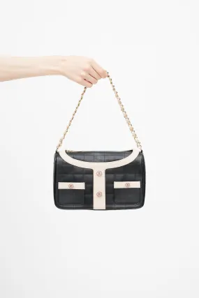 2002 Black & Pink Mademoiselle Chanel Jacket Shoulder Bag