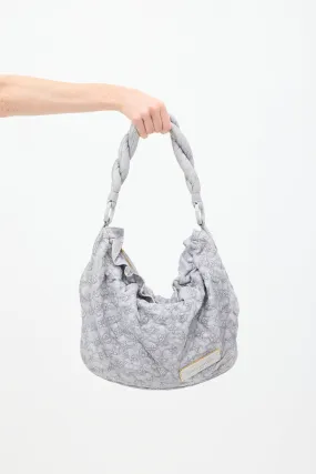 2007 Light Blue Leather Monogram Olympe Nimbus GM Shoulder Bag