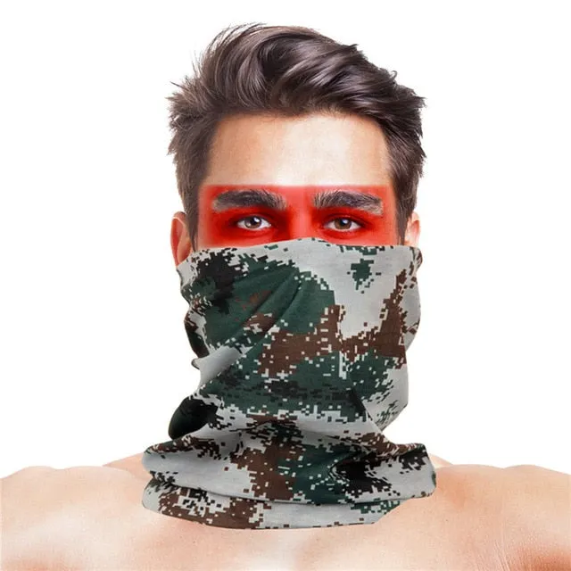2019 New Design Colorful Cycling Bandana Face Shield Multifunctional Outdoor Sport Mask Headband Tube Hijab Bicycle Bike Baff