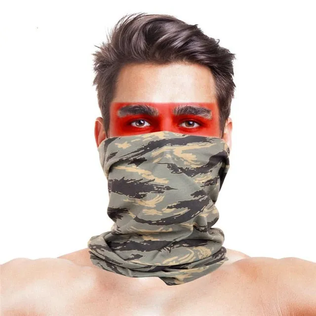 2019 New Design Colorful Cycling Bandana Face Shield Multifunctional Outdoor Sport Mask Headband Tube Hijab Bicycle Bike Baff