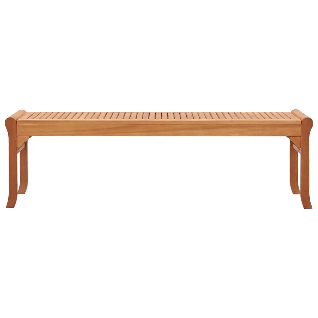 3-Seater Garden Bench 150 cm Solid Eucalyptus Wood