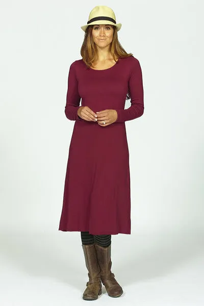 A-line bamboo jersey knit dress