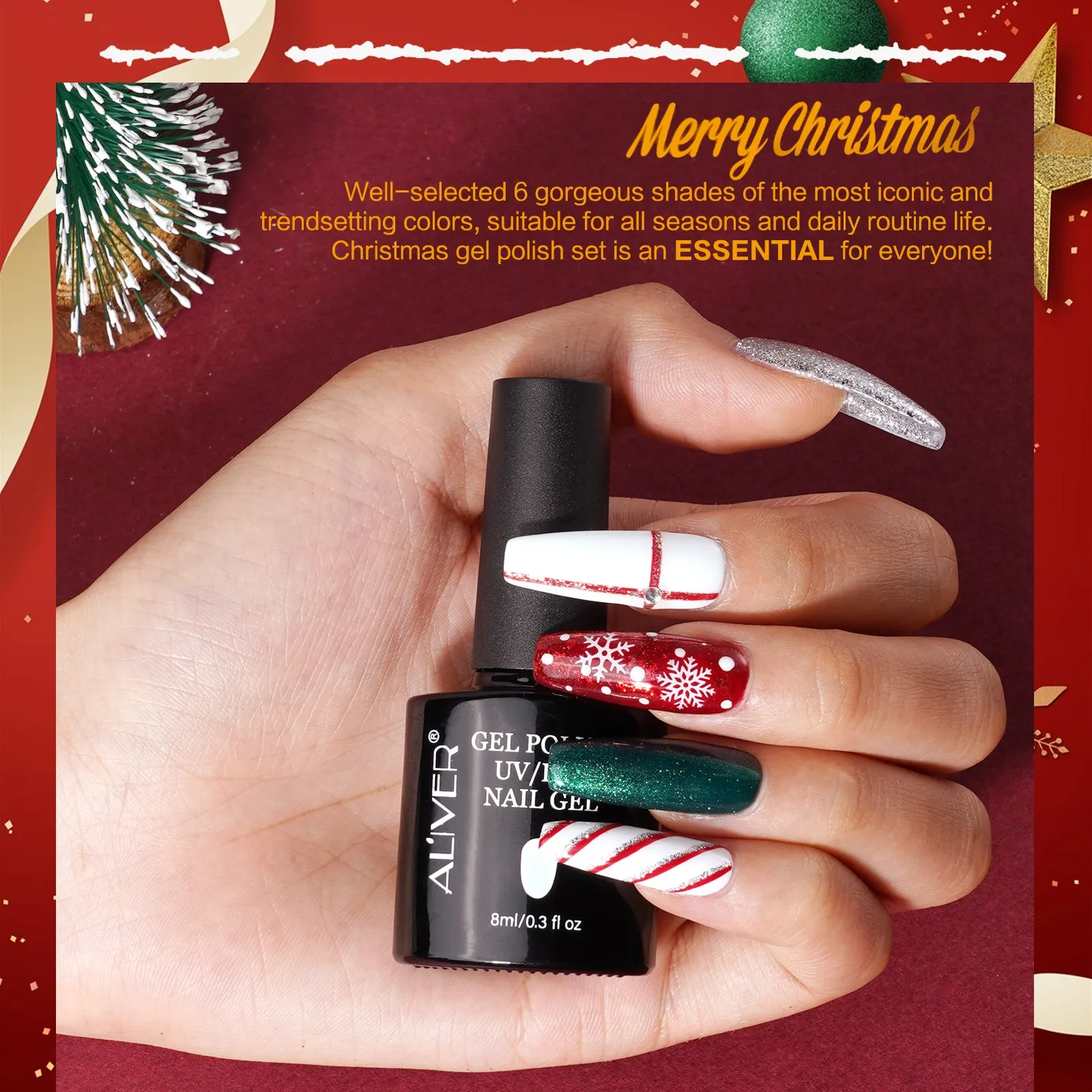Aliver Chirstmas Nail Box