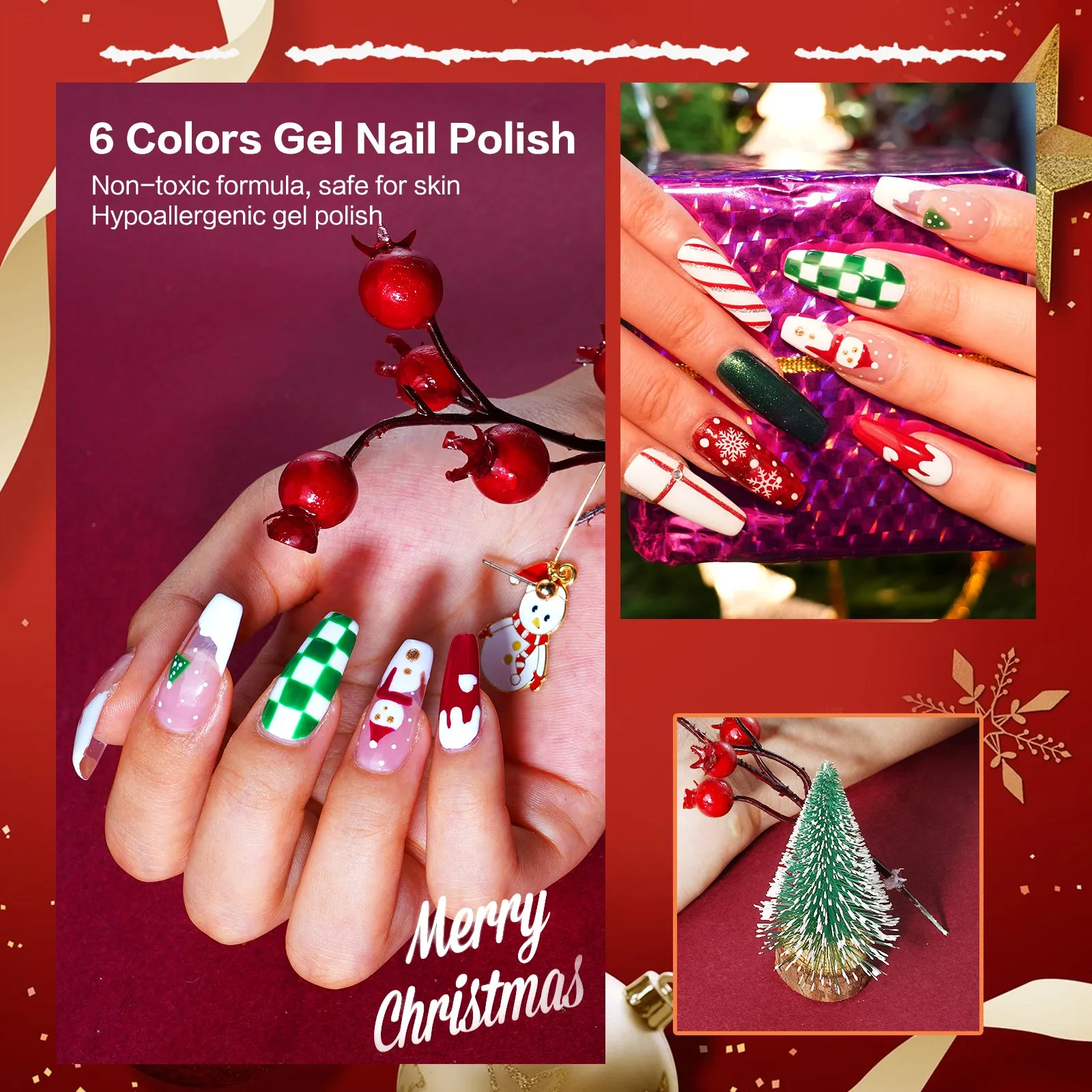 Aliver Chirstmas Nail Box