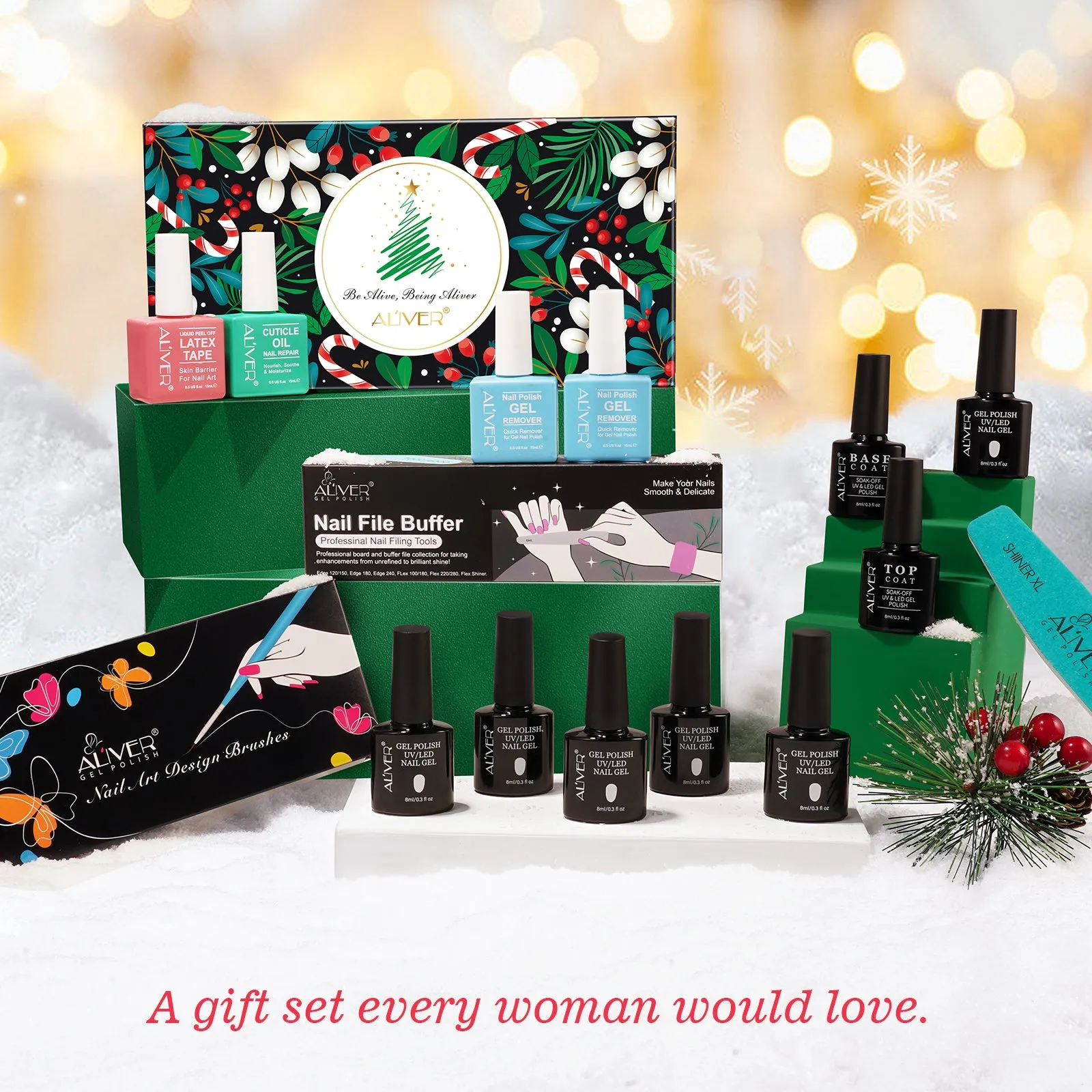 Aliver Chirstmas Nail Box