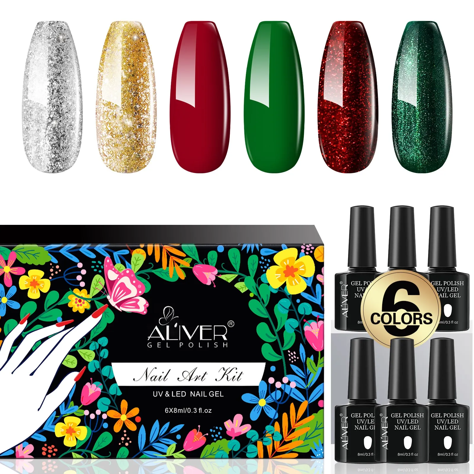 Aliver Chirstmas Nail Box