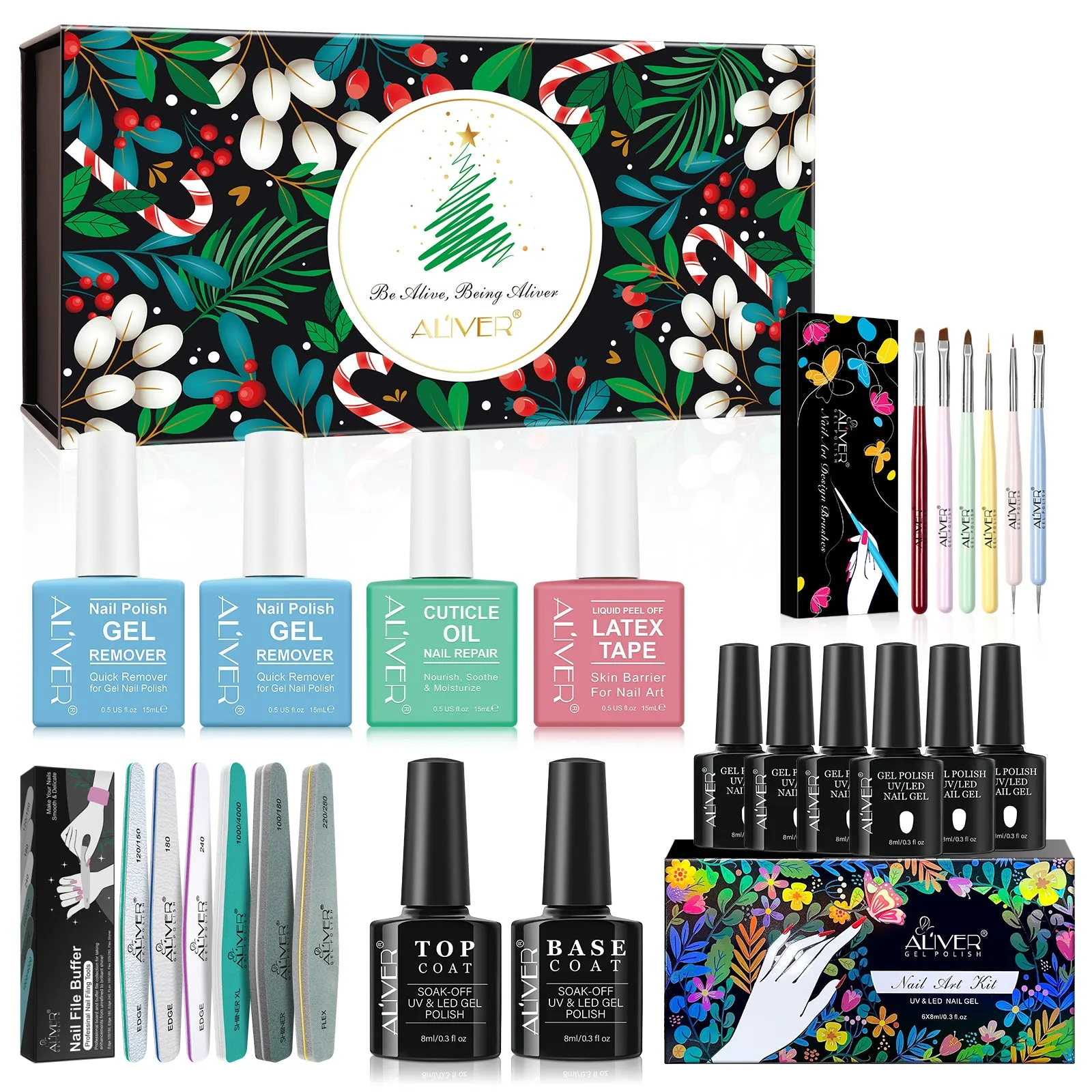 Aliver Chirstmas Nail Box