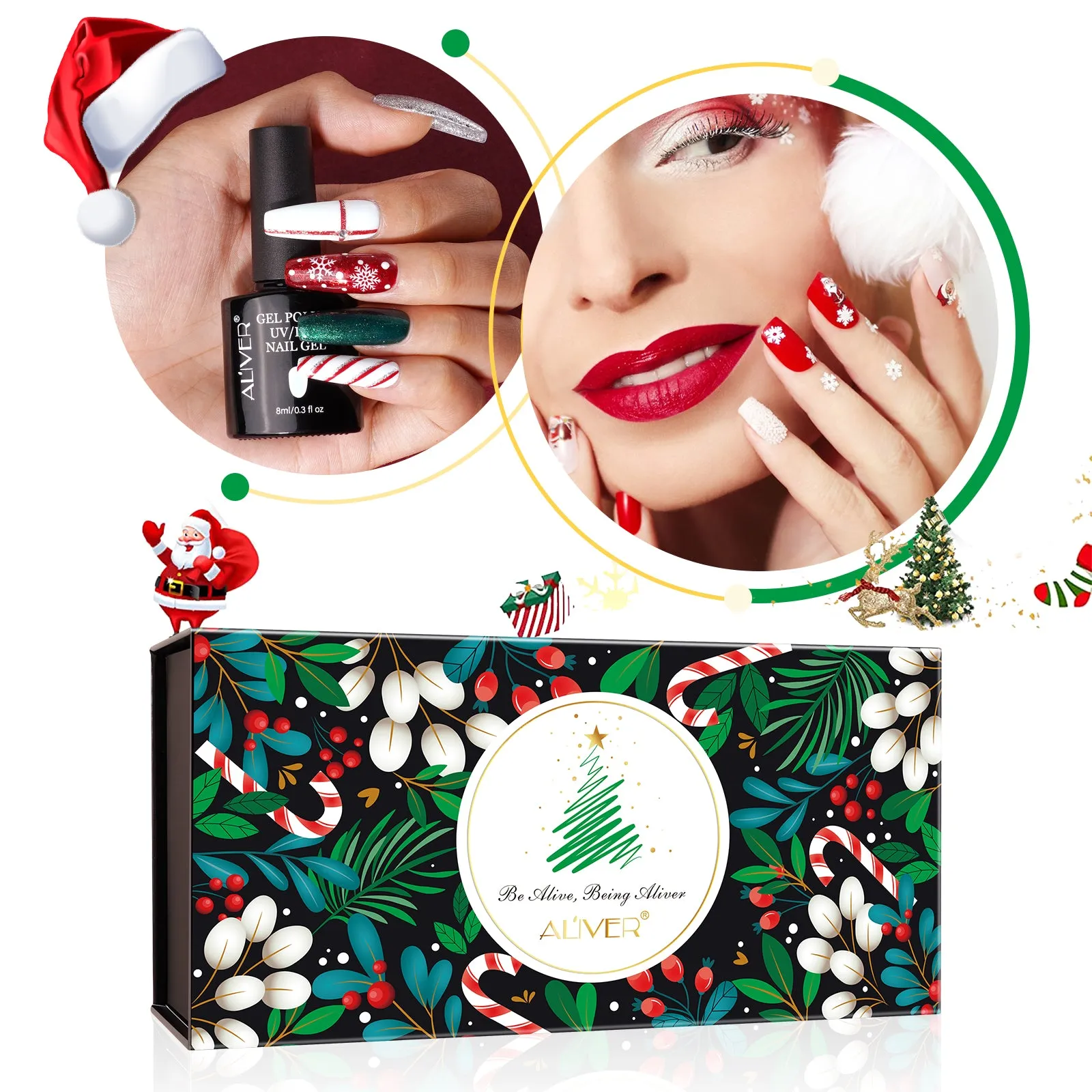 Aliver Chirstmas Nail Box