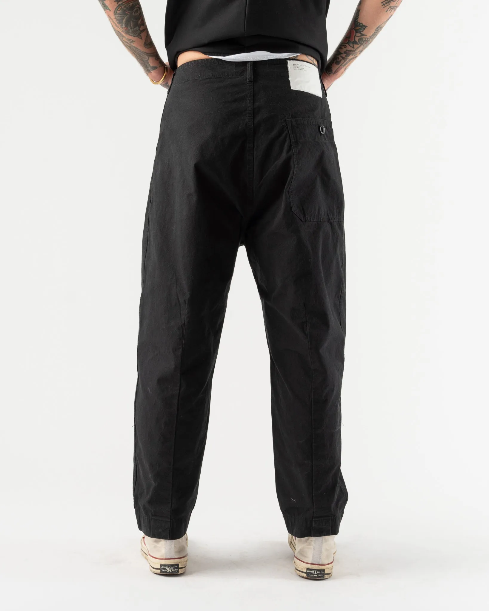 Applied Art Forms DM1-1 Japanese Cargo Pant in Black