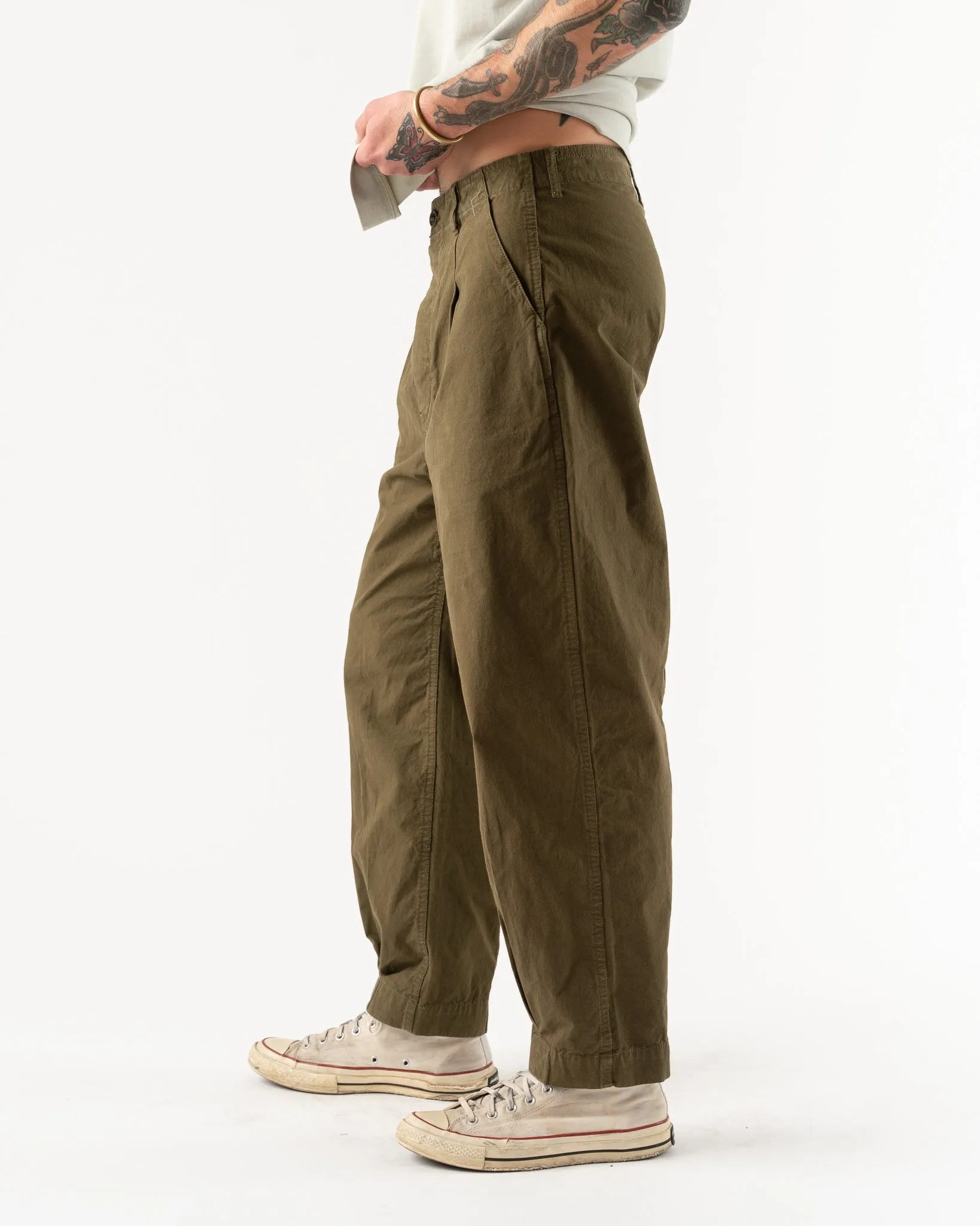 Applied Art Forms DM1-1 Japanese Cargo Pant in Military Green