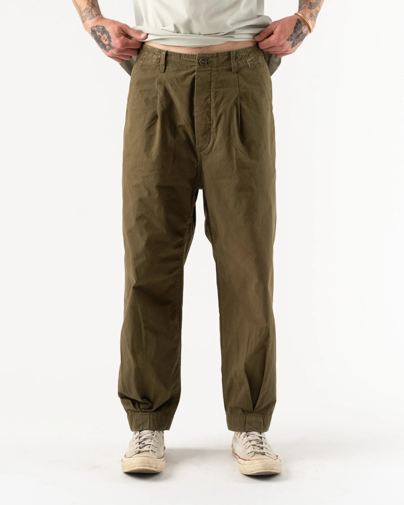 Applied Art Forms DM1-1 Japanese Cargo Pant in Military Green