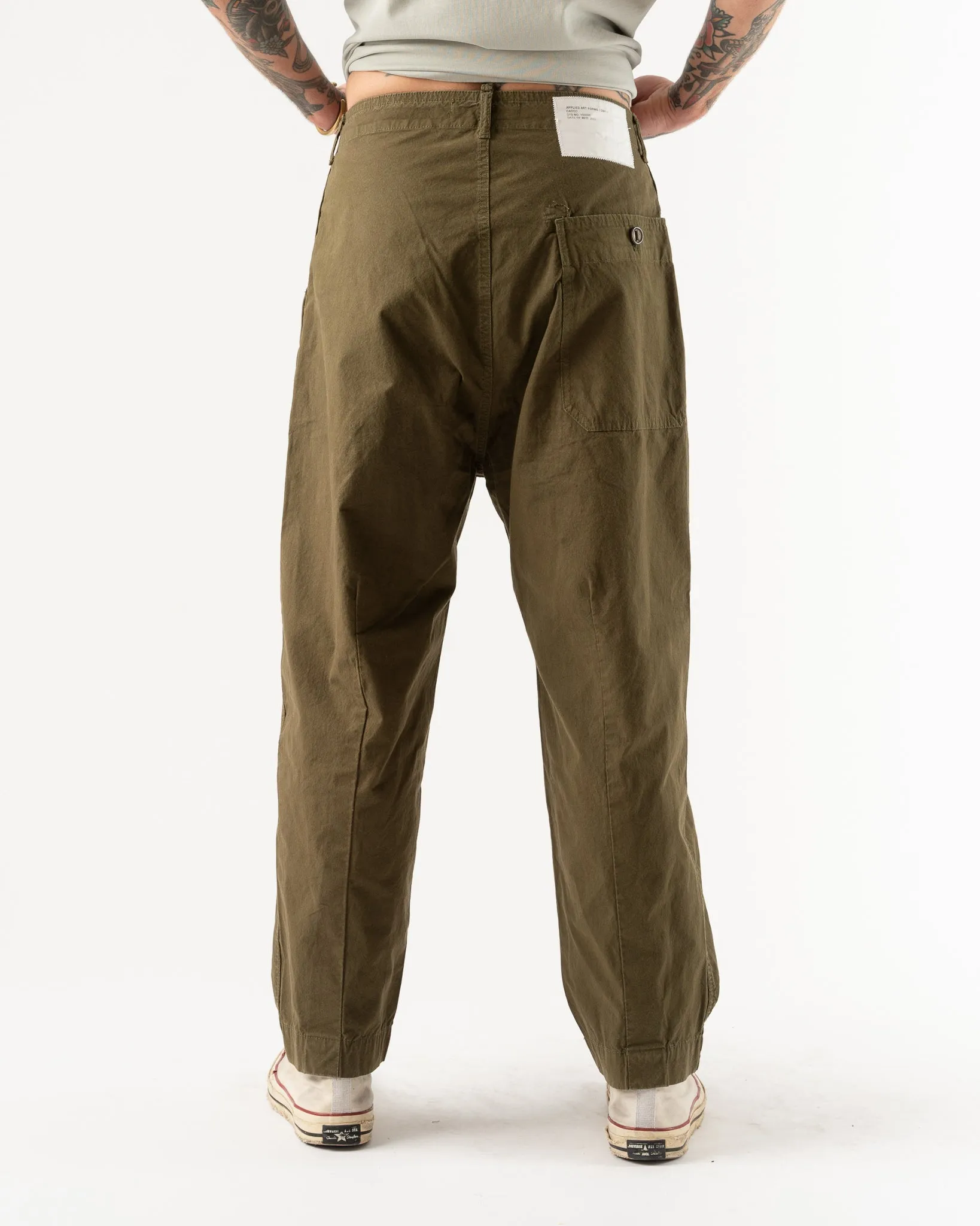 Applied Art Forms DM1-1 Japanese Cargo Pant in Military Green