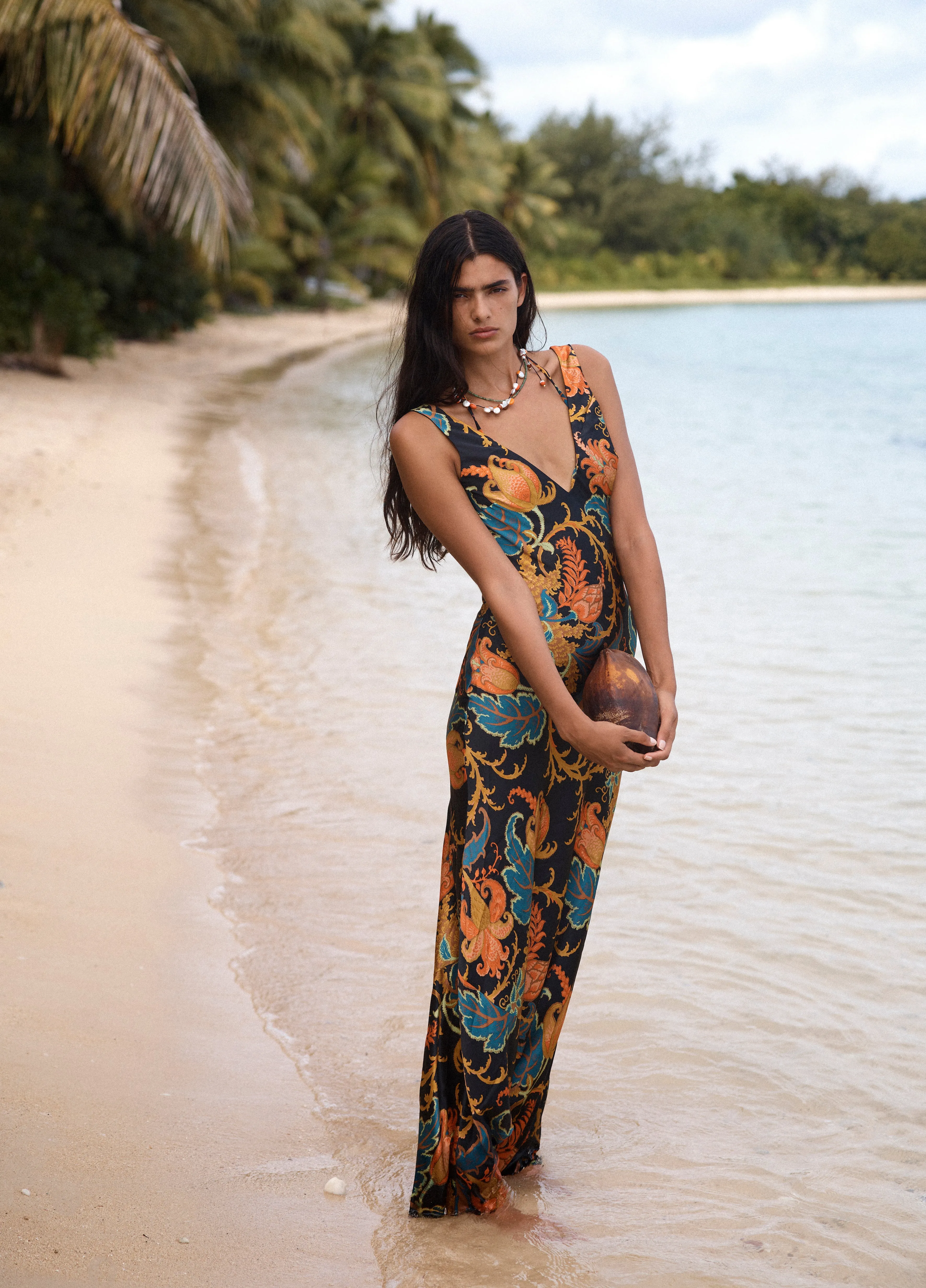 Artiste V Neck Slip Dress
