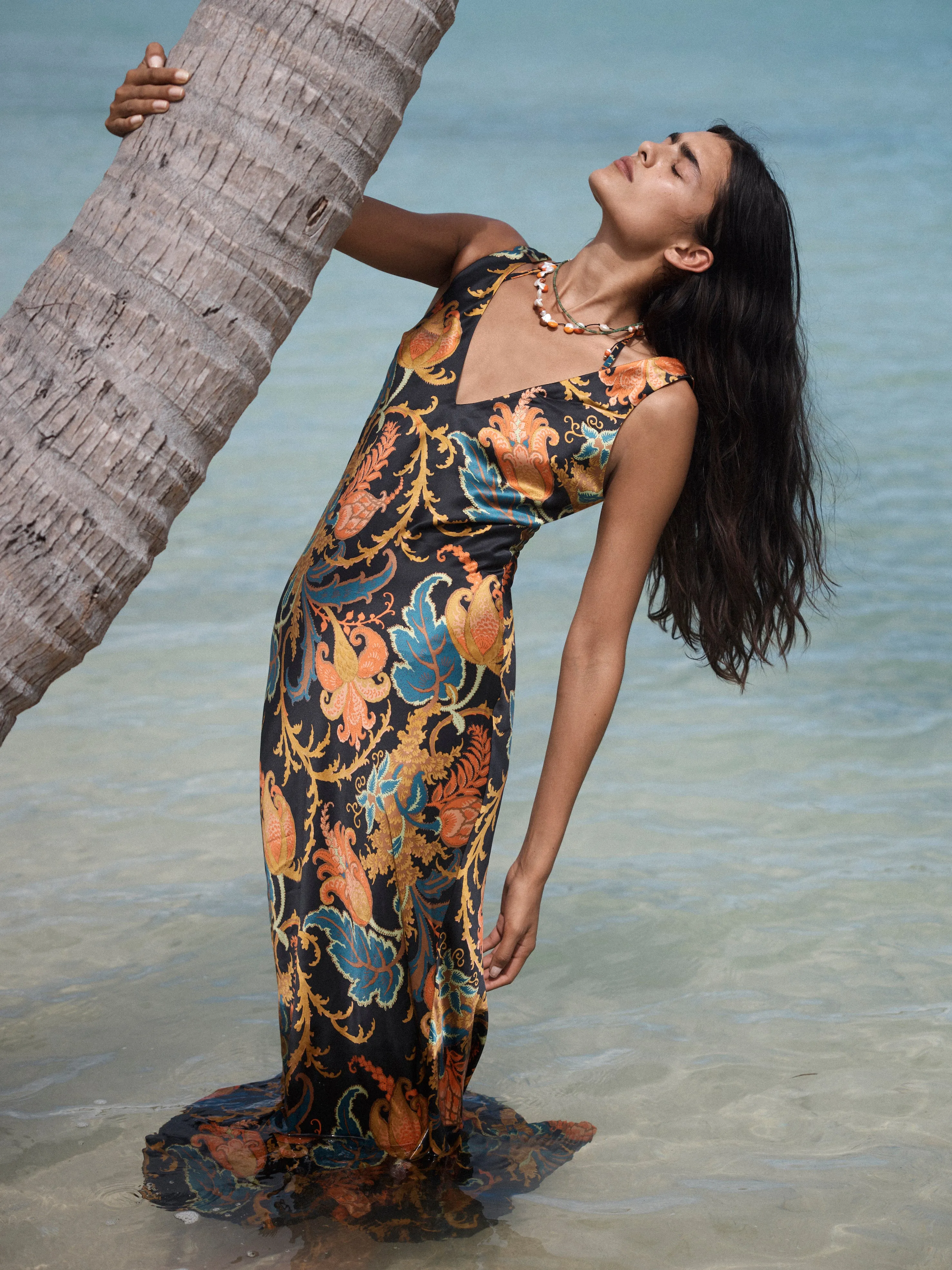 Artiste V Neck Slip Dress