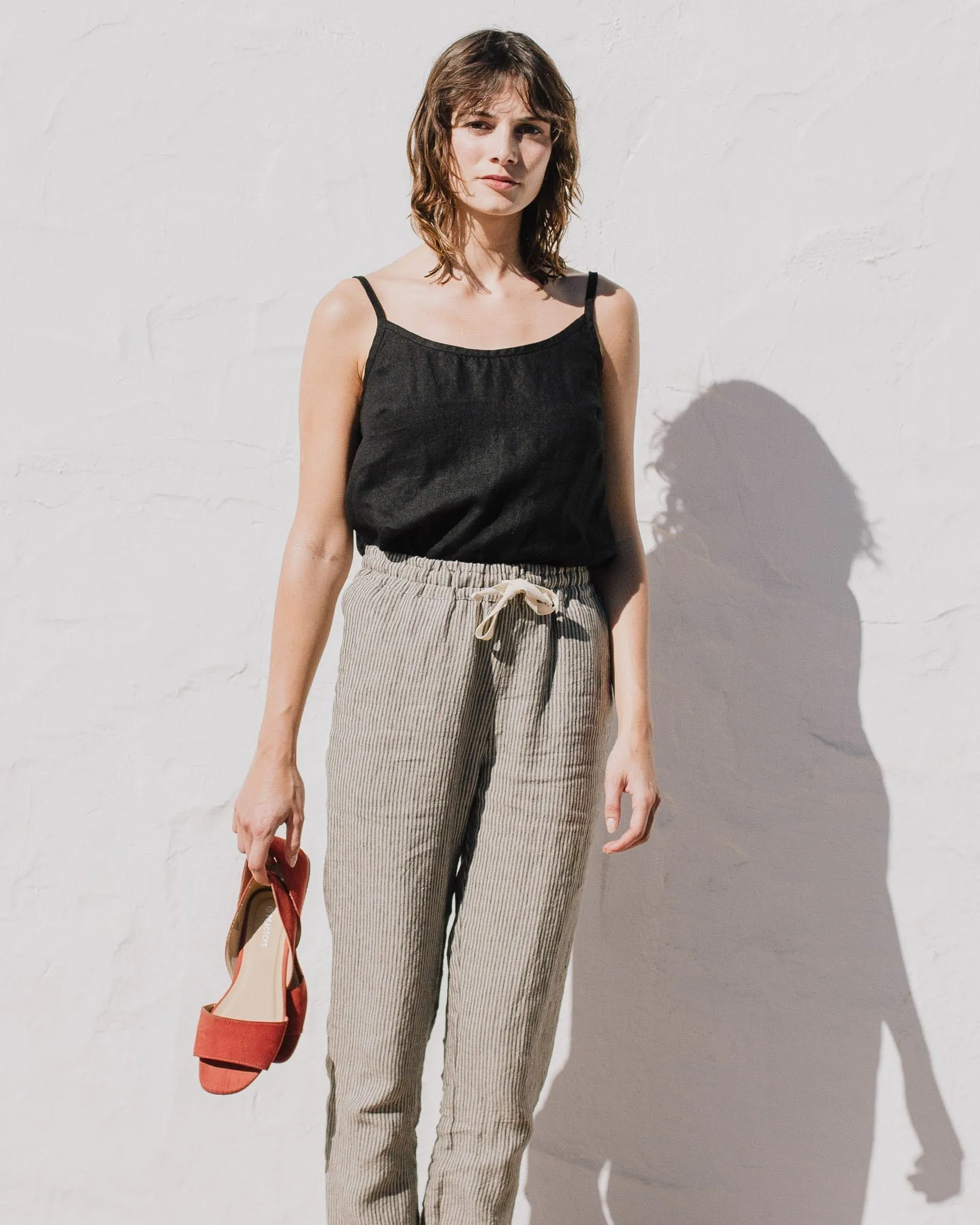 ATHENS drawstring linen pants