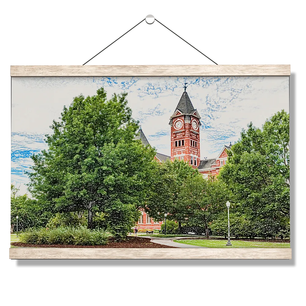 Auburn Tigers - Samford Hall Sketch