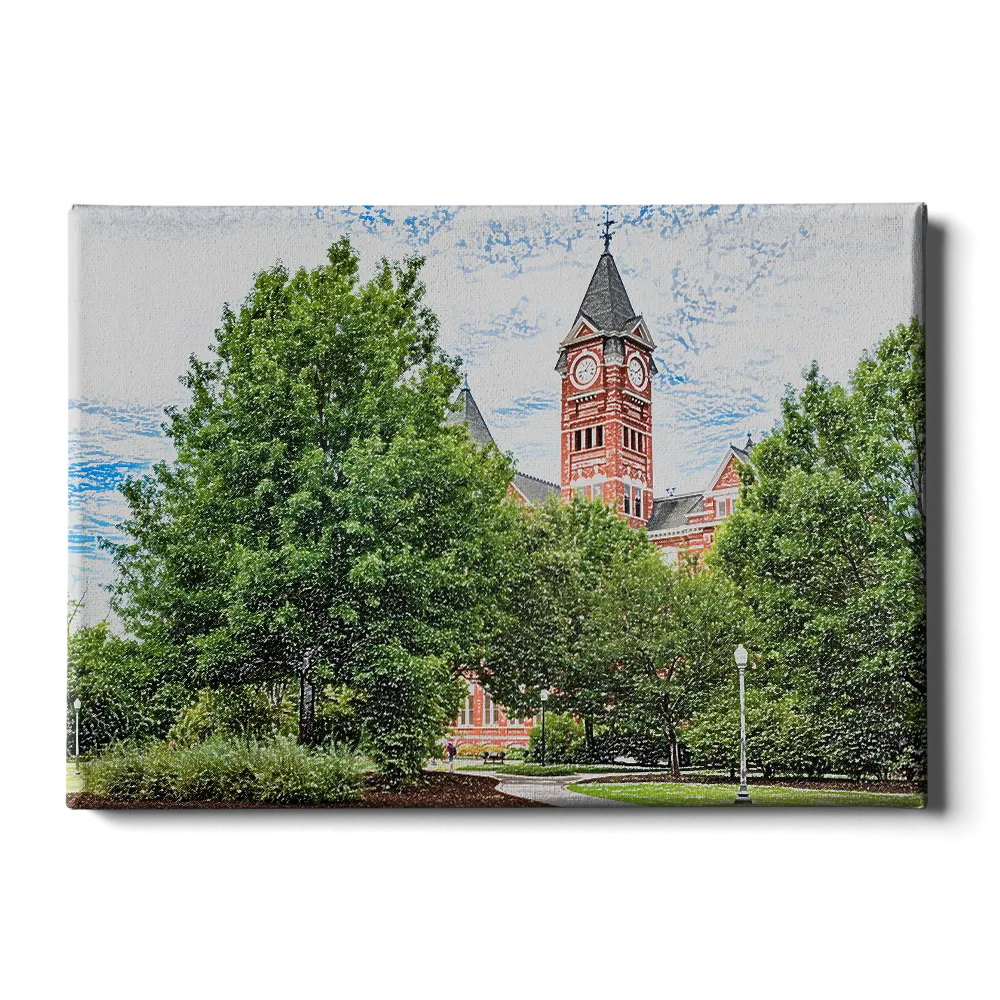 Auburn Tigers - Samford Hall Sketch