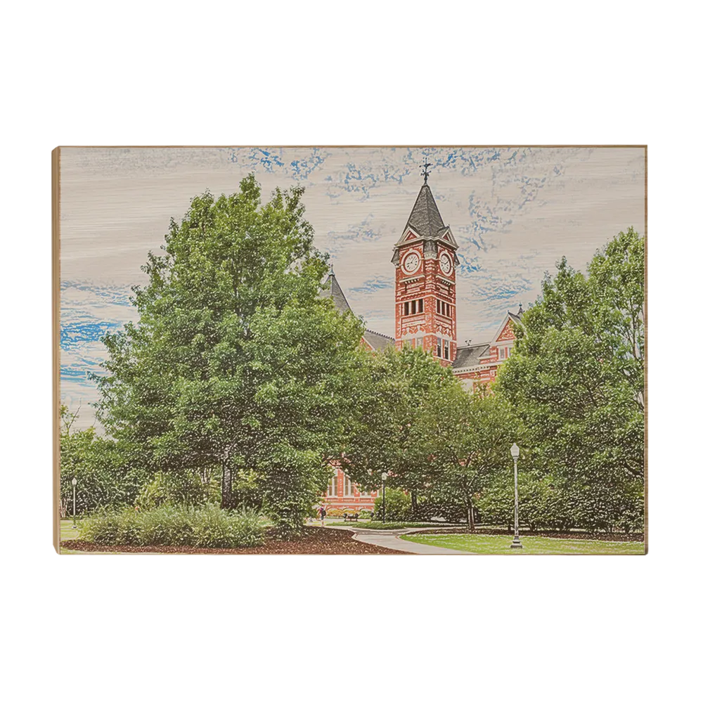 Auburn Tigers - Samford Hall Sketch