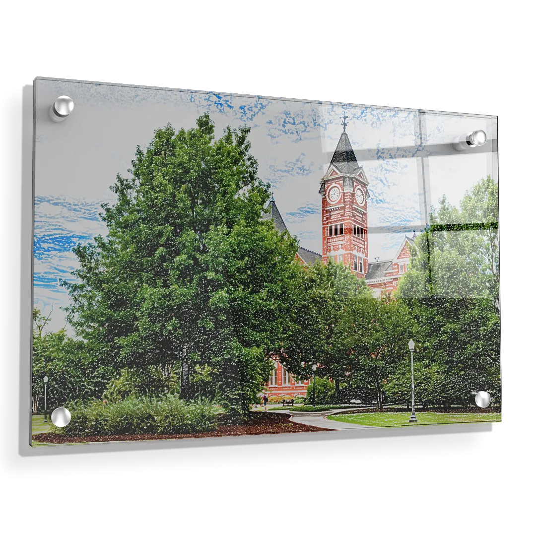 Auburn Tigers - Samford Hall Sketch