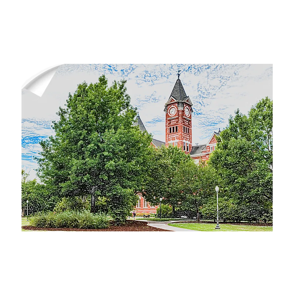 Auburn Tigers - Samford Hall Sketch