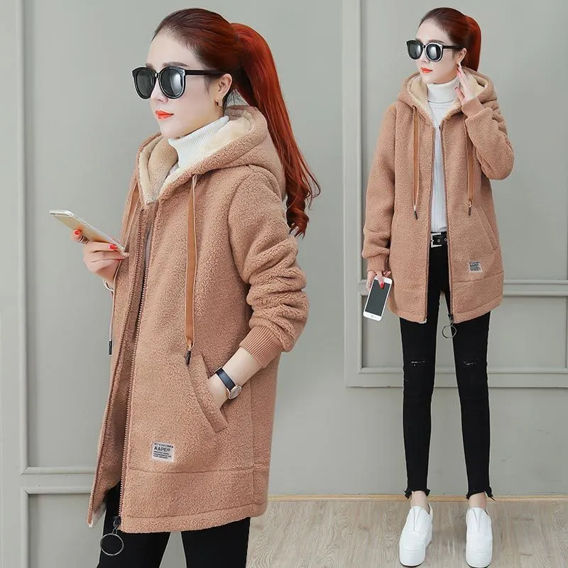 Autumn Winter Faux Lamb Fur Coat Cardigan – Cozy & Stylish Outerwear for Cold Weather