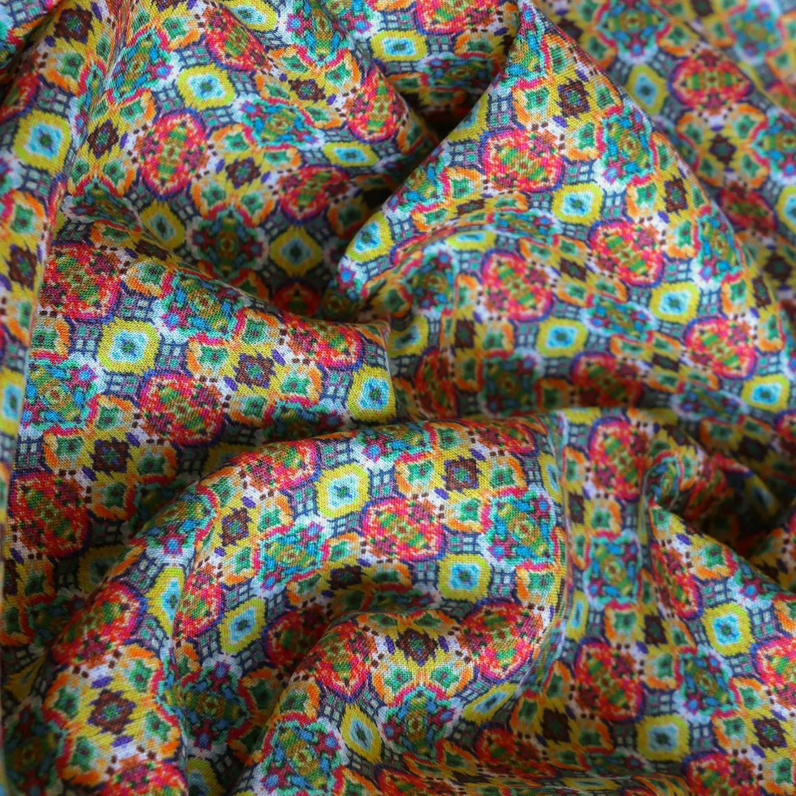 Aziza Mosaic Printed Linen