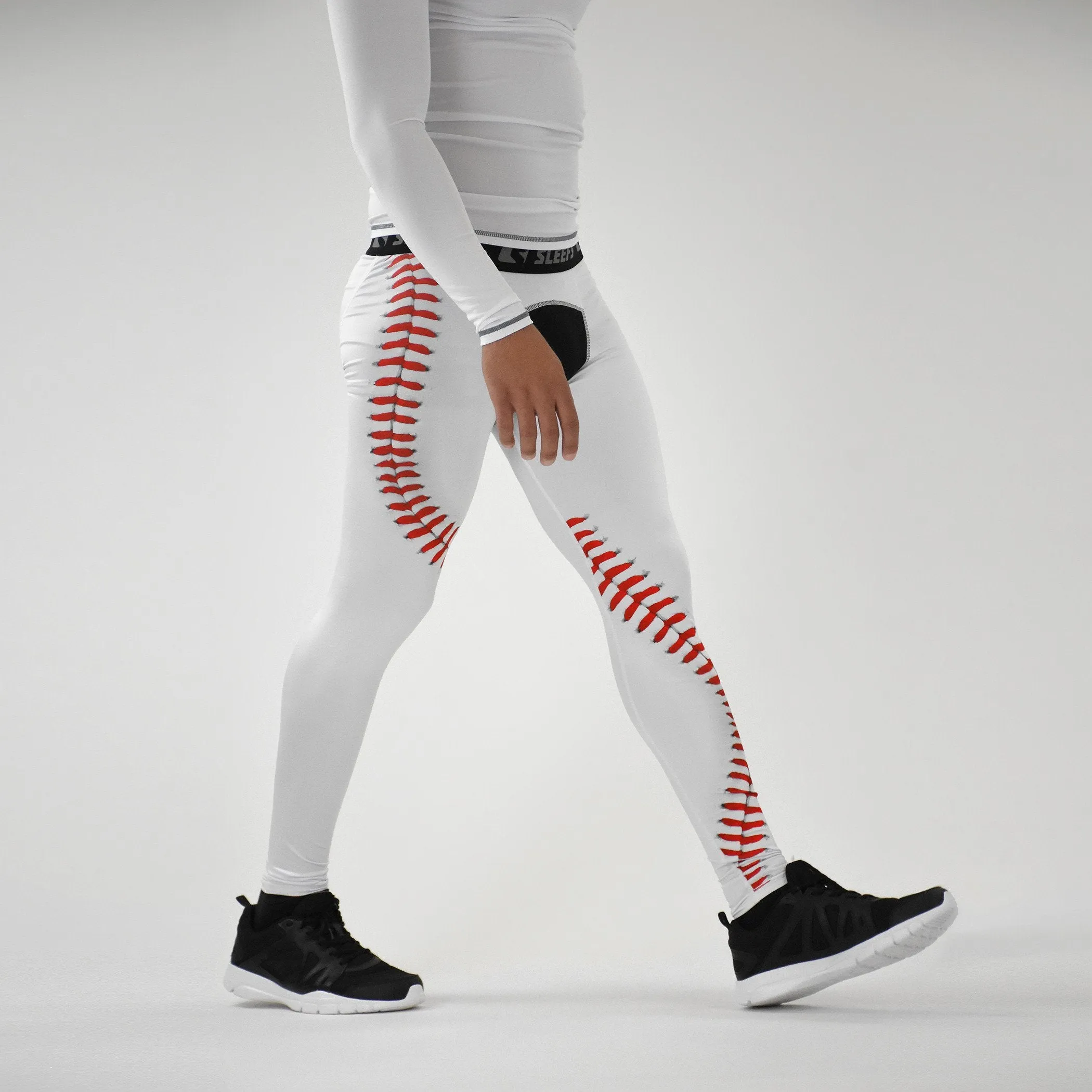 Baseball lace Compression Tights / Leggings