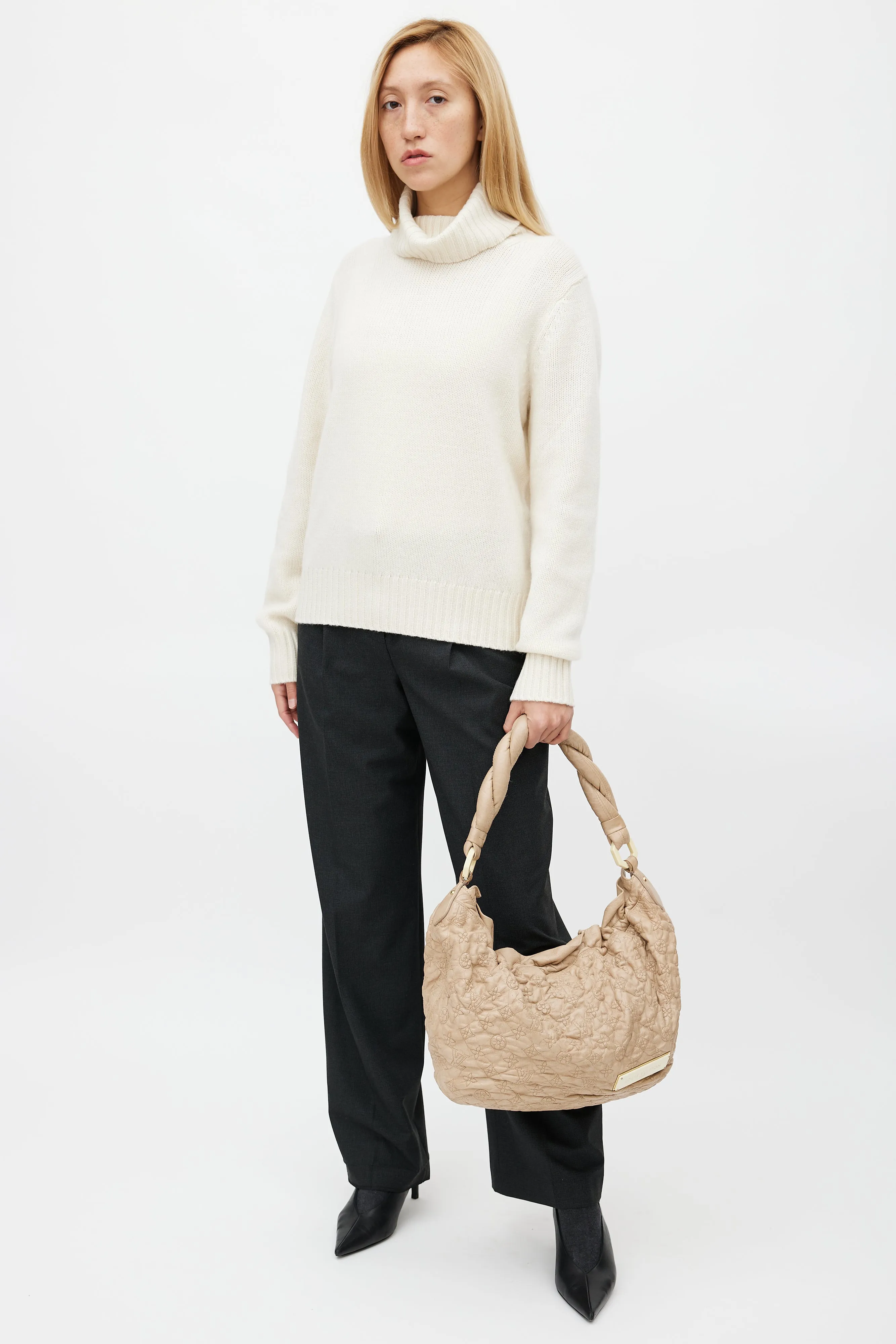 Beige Olympe Nimbus GM Monogram Shoulder Bag