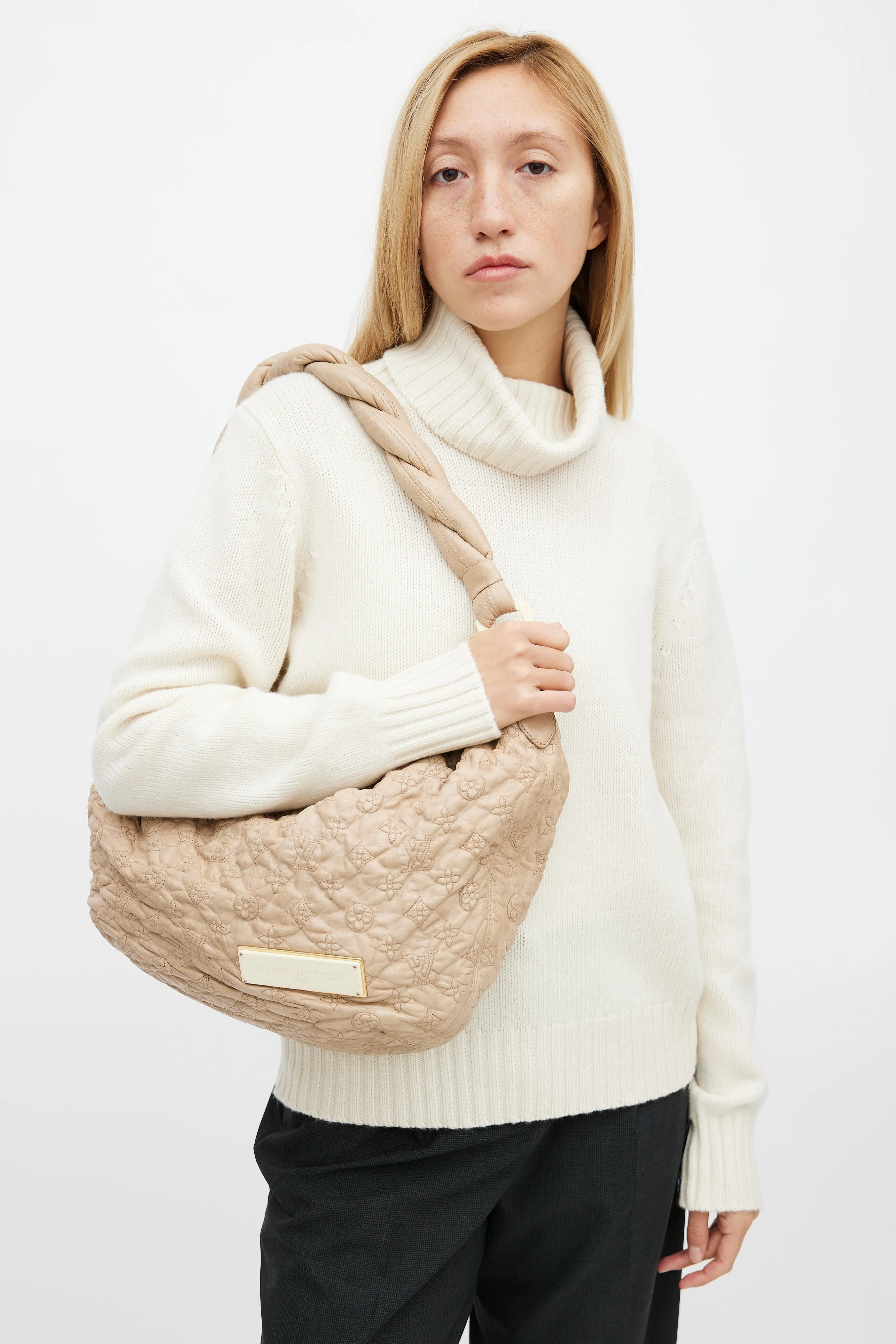 Beige Olympe Nimbus GM Monogram Shoulder Bag