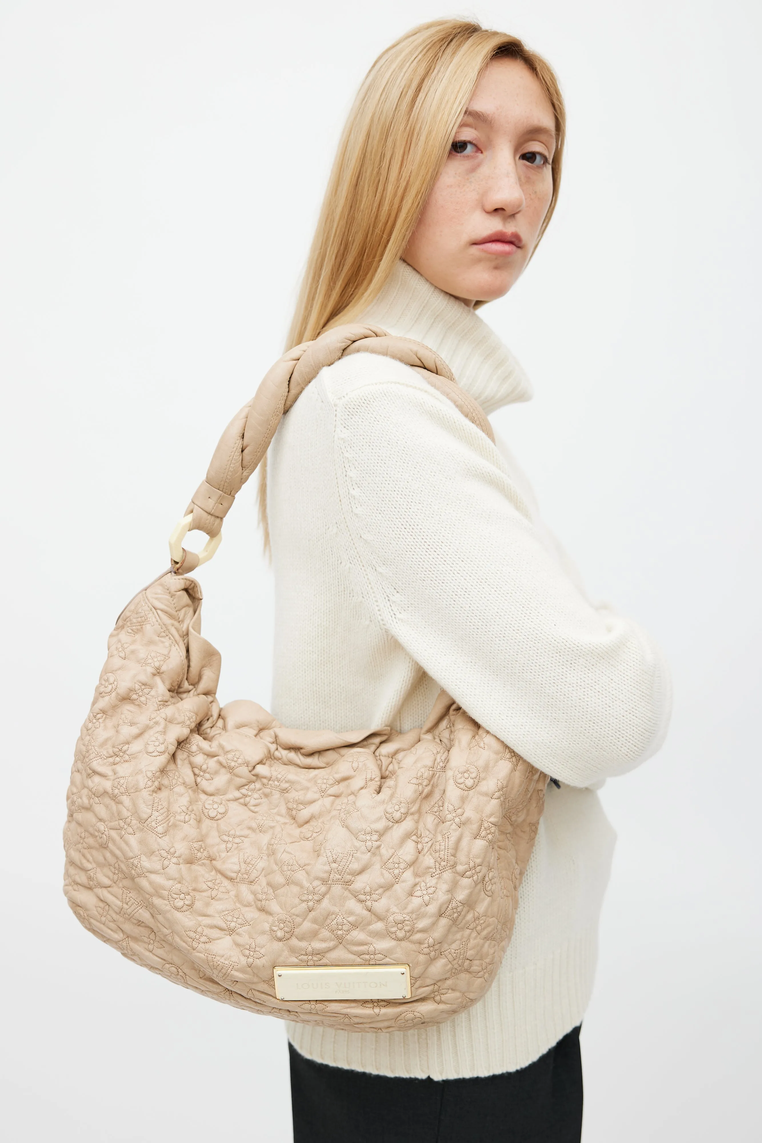 Beige Olympe Nimbus GM Monogram Shoulder Bag