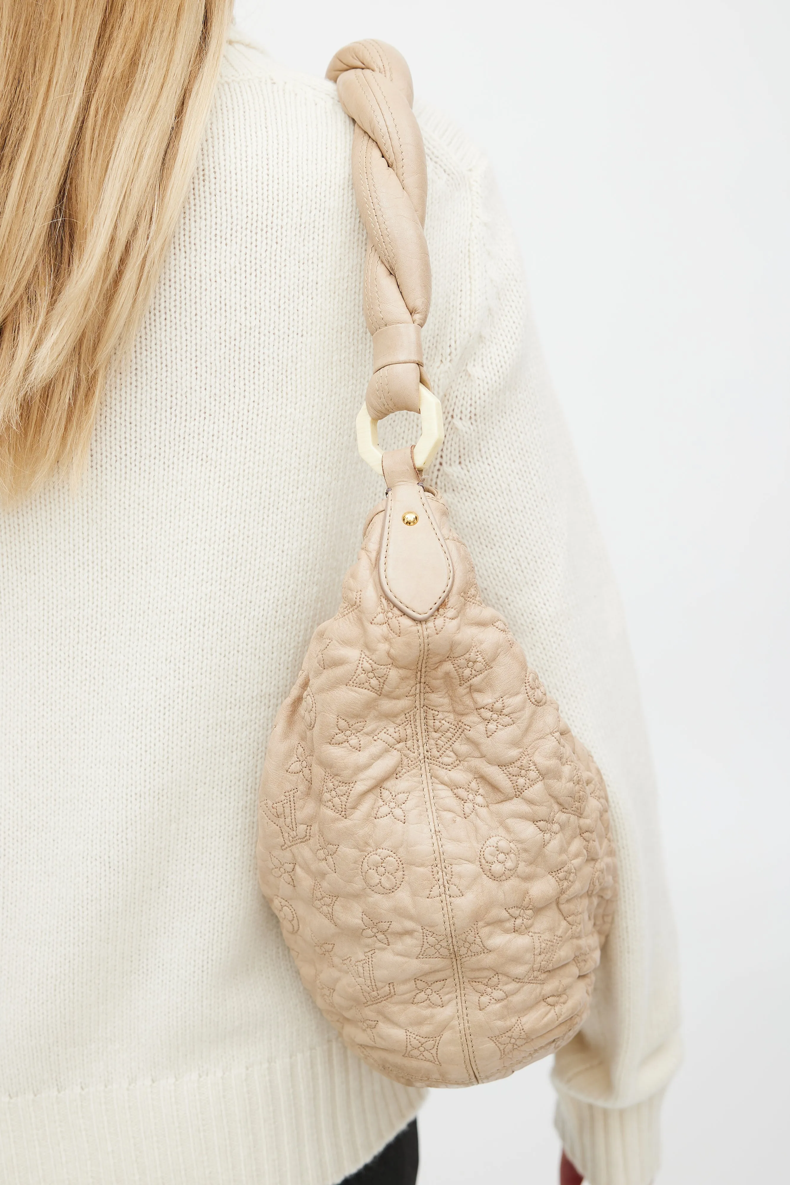 Beige Olympe Nimbus GM Monogram Shoulder Bag