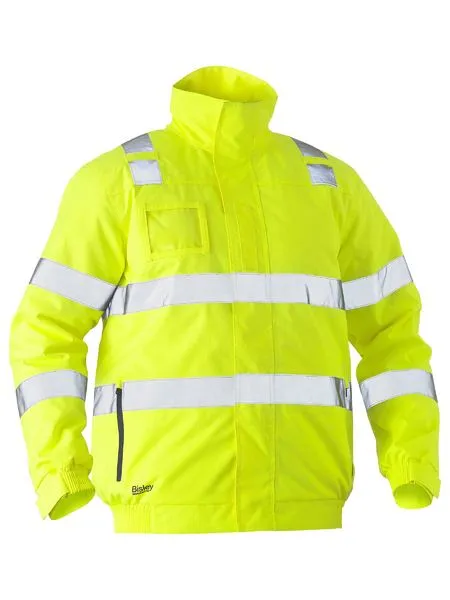 BJ6770T Bisley Taped Hi Vis Wet Weather Bomber Jacket