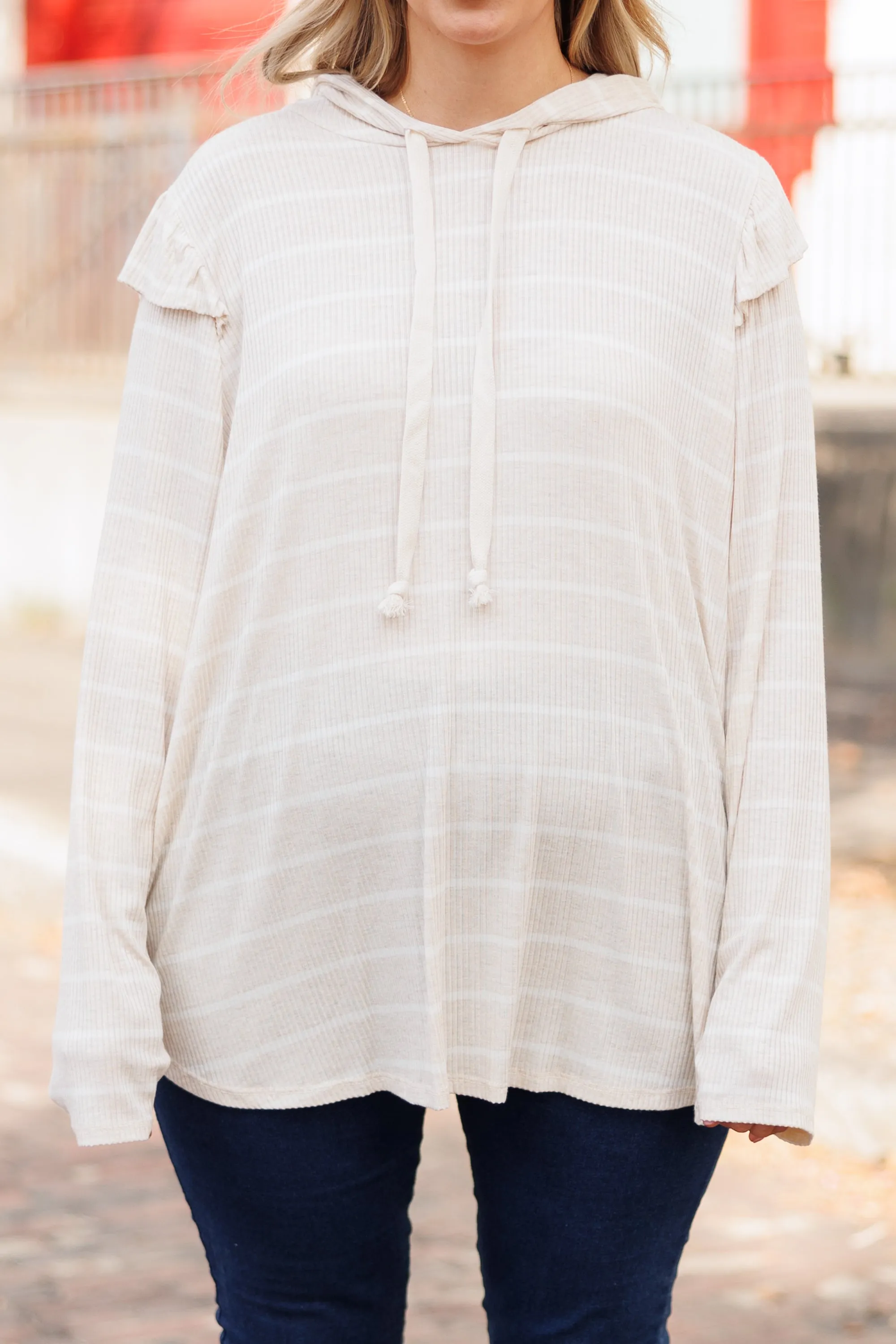 Blissful Blessings Hoodie, Oatmeal