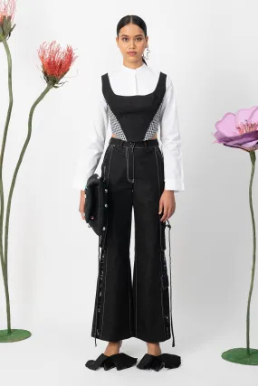 Cerise denim pants