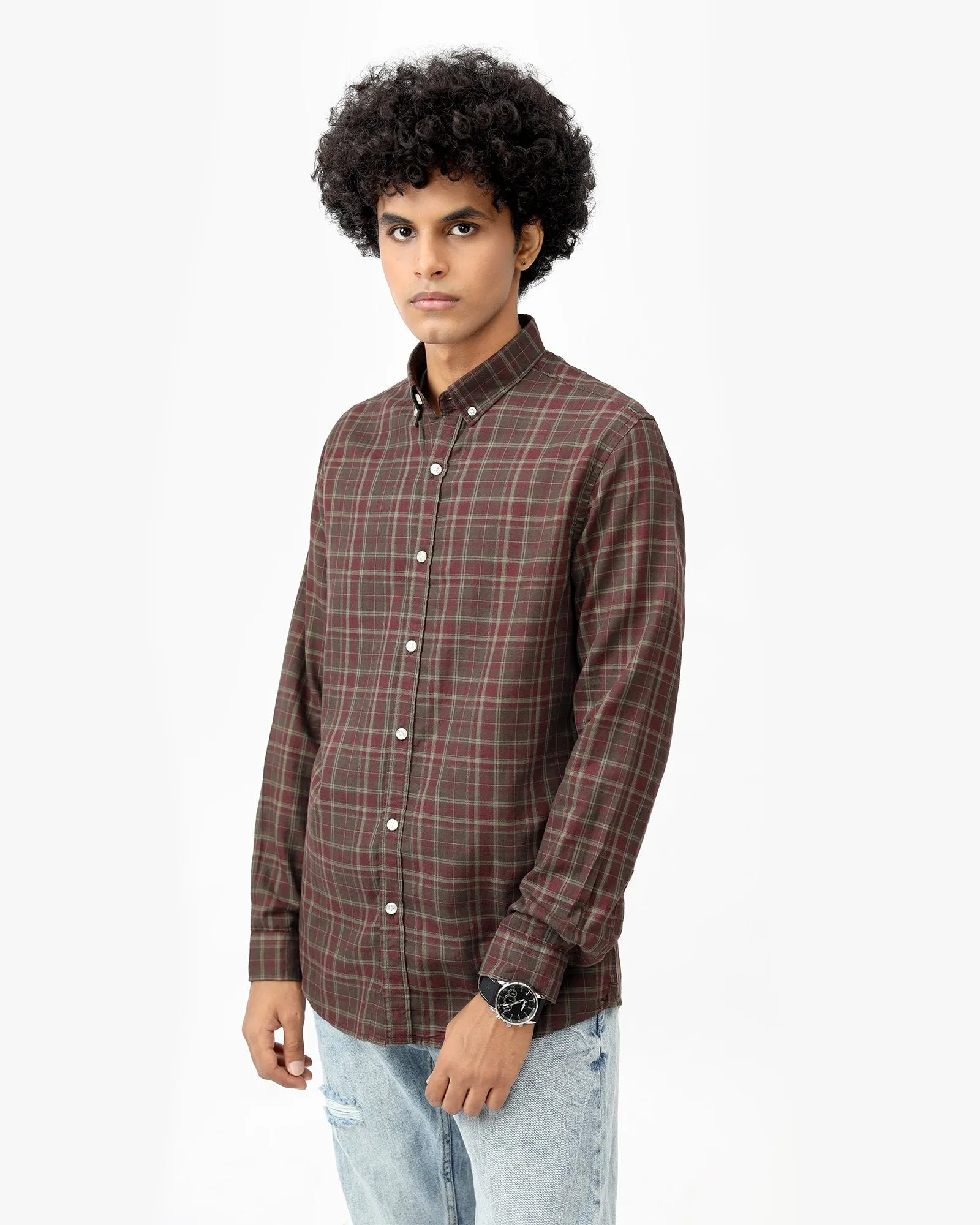 Checkered Button Down Shirt