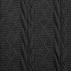 classic cable sweater knit - black