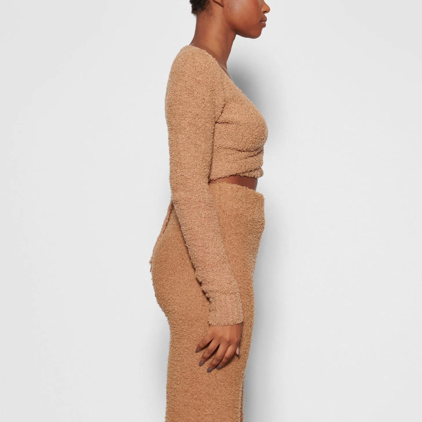 Cozy Knit Wrap Top