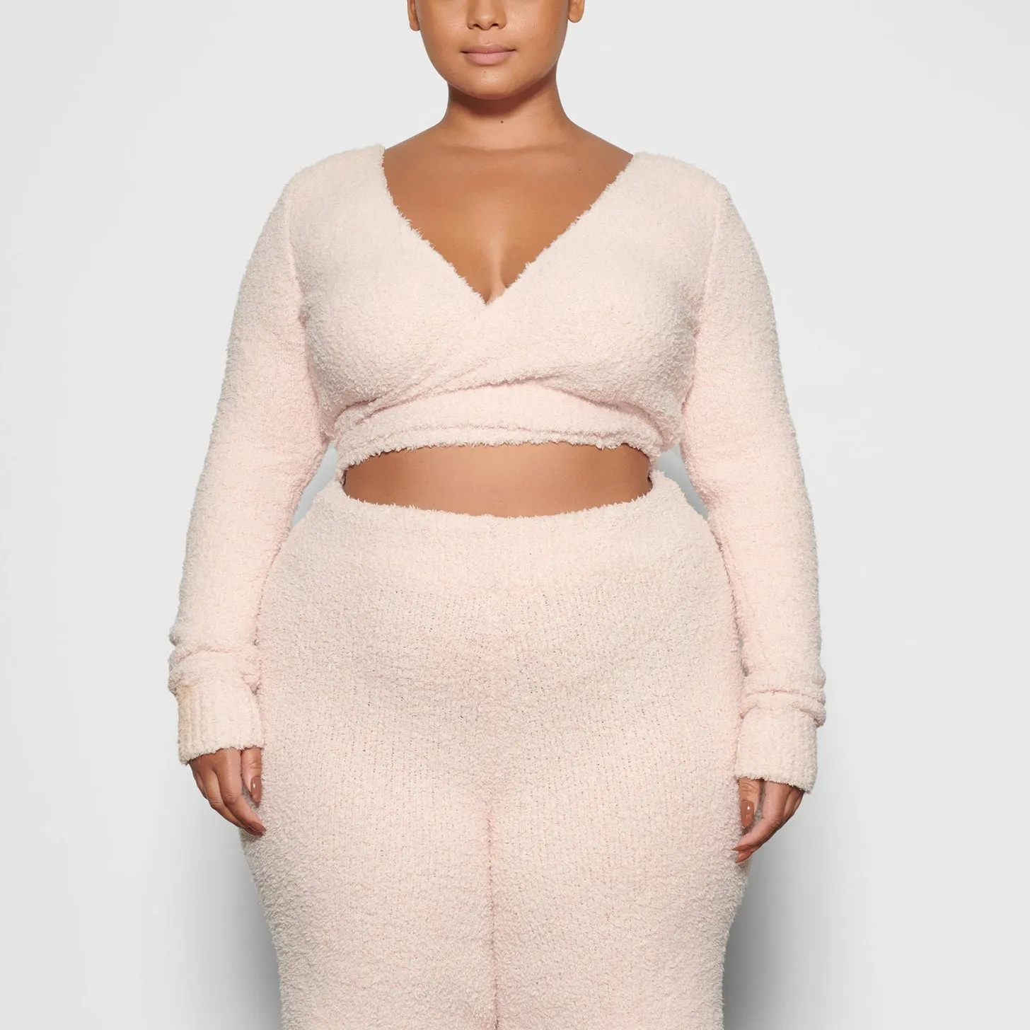 Cozy Knit Wrap Top