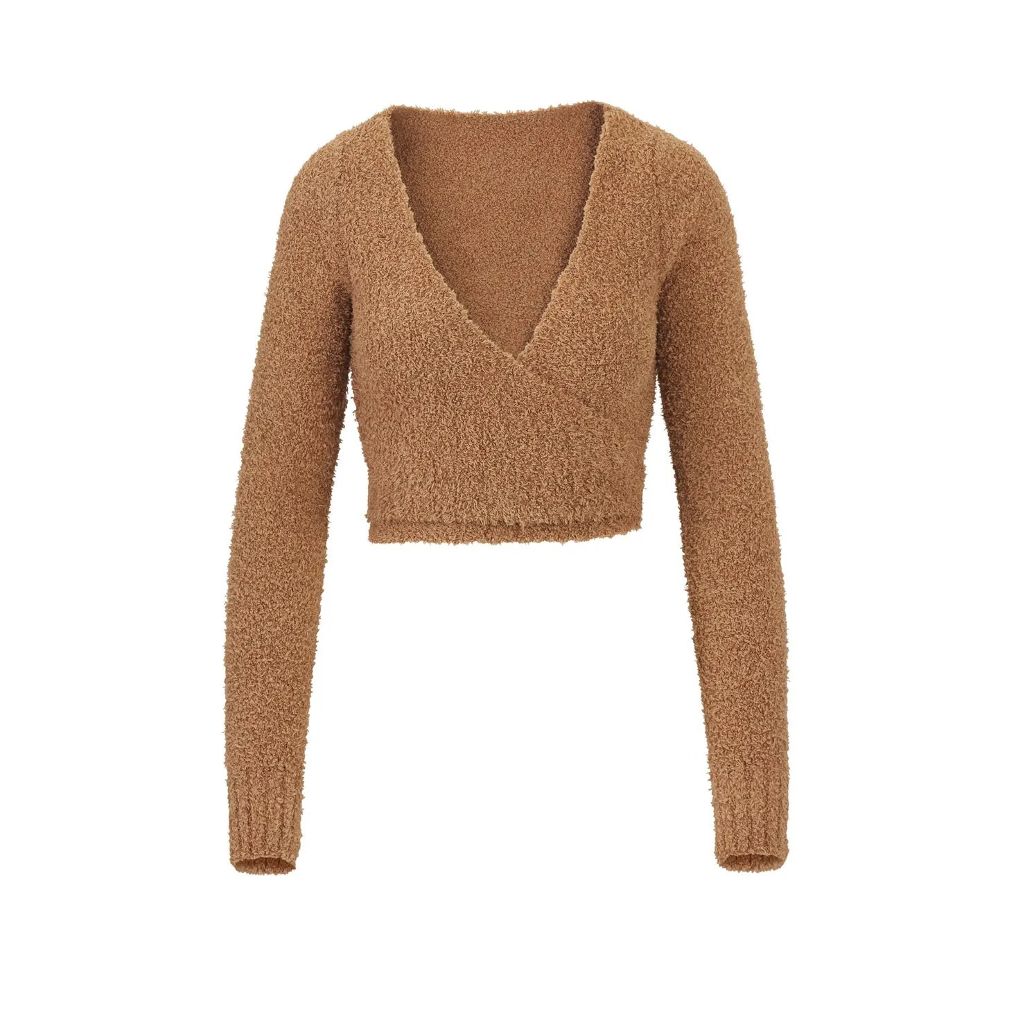 Cozy Knit Wrap Top