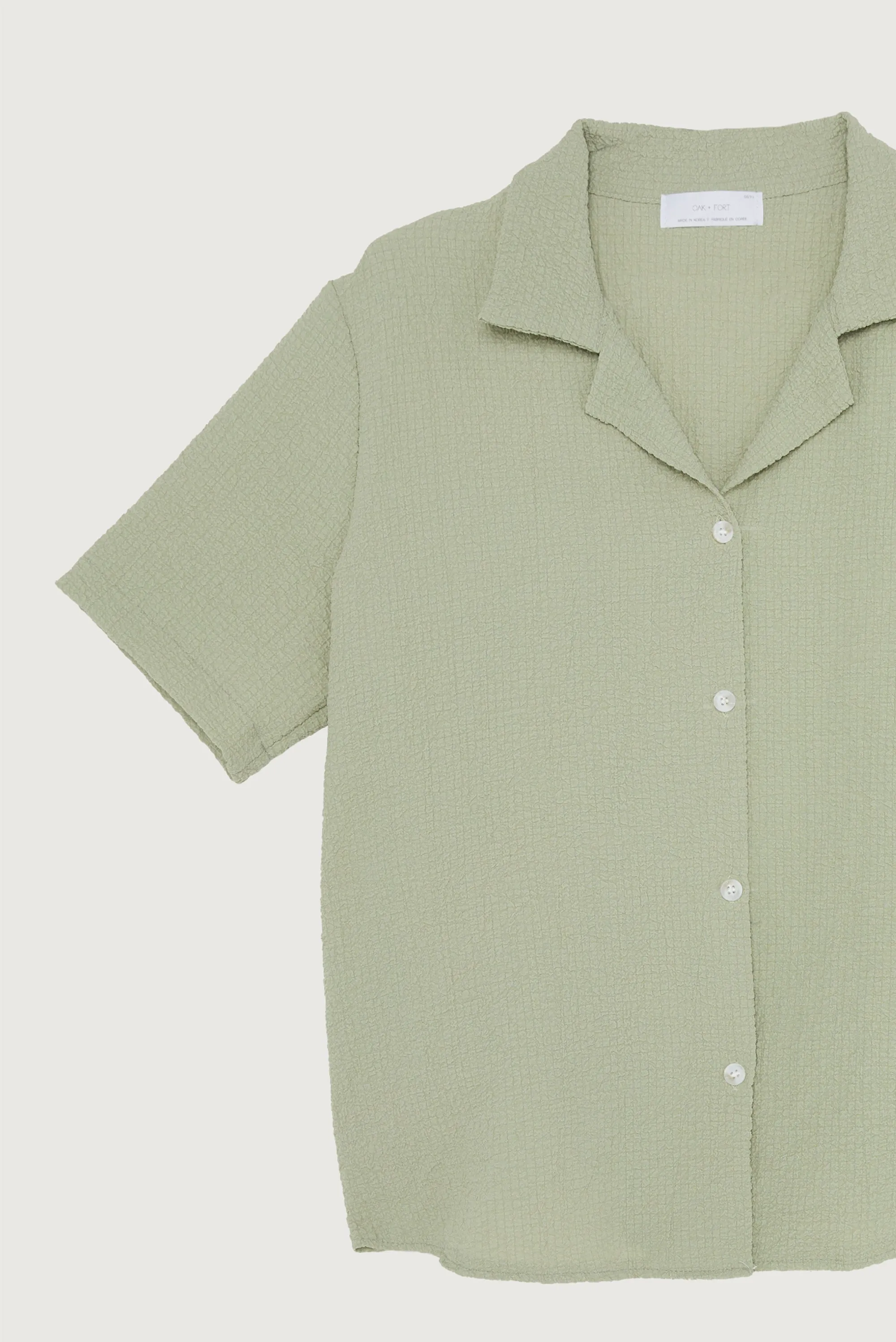CRINKLE SHORT SLEEVE SHIRT