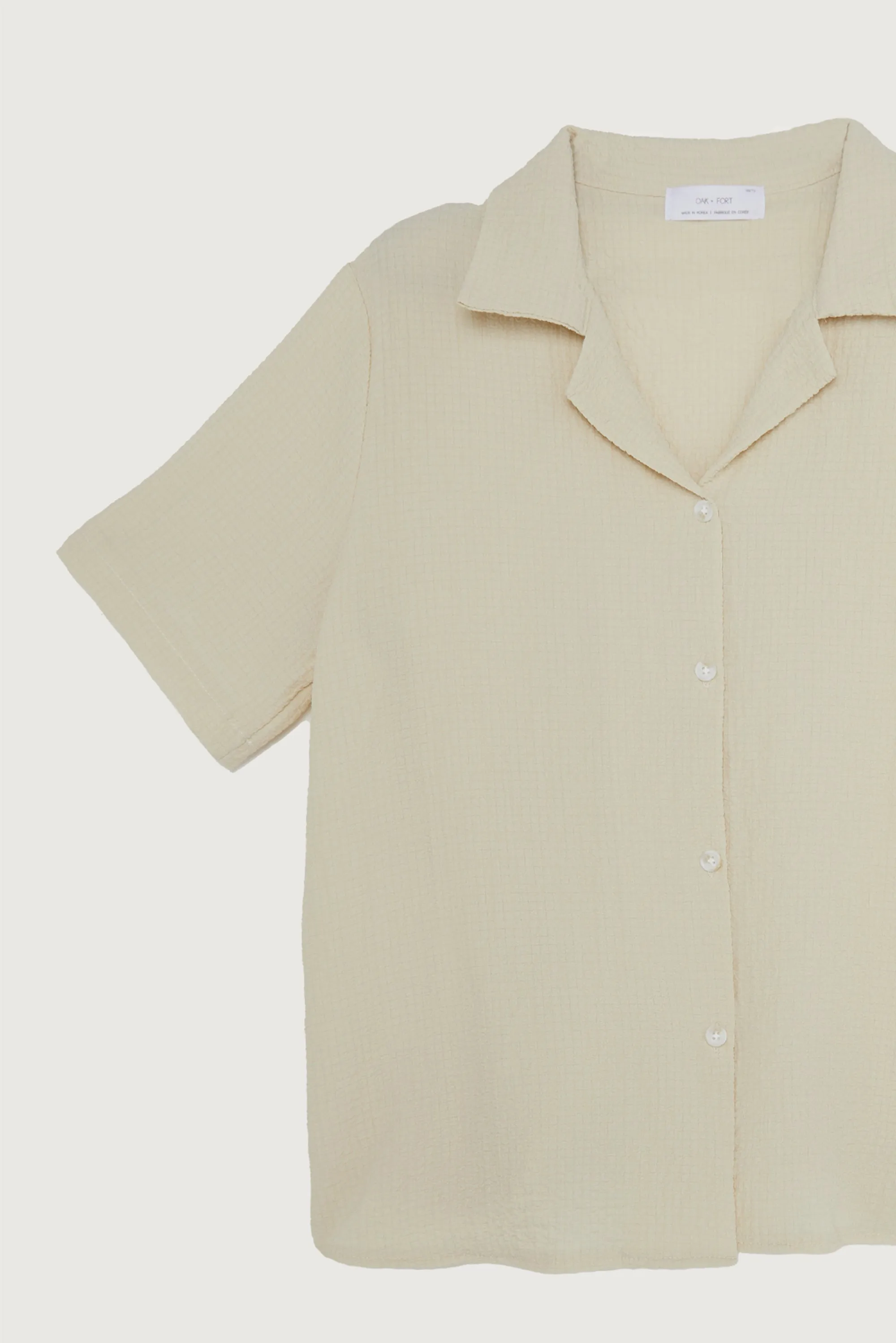 CRINKLE SHORT SLEEVE SHIRT