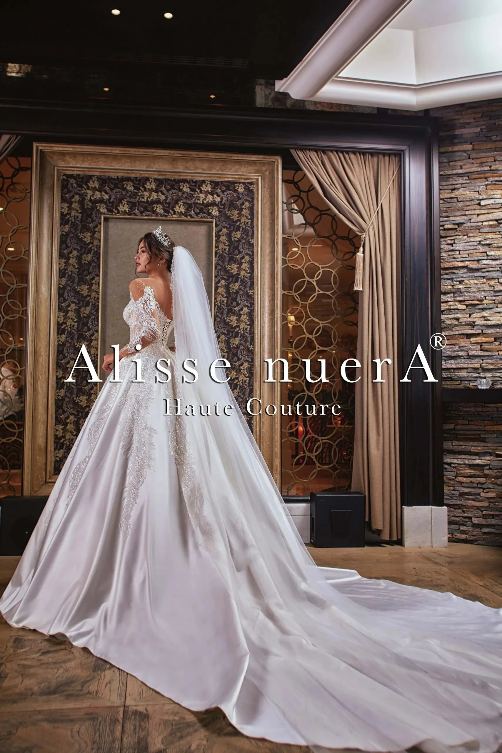 Crystal Beaded Sheer Illusion Sweetheart Neckline Satin Pleated Wedding Gown