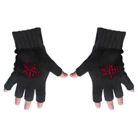 Death "Logo" Fingerless Gloves