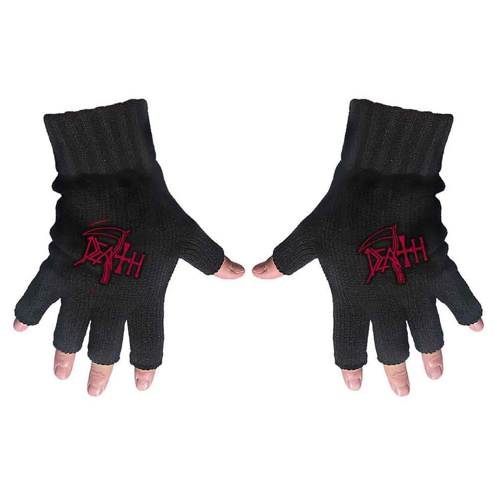 Death "Logo" Fingerless Gloves