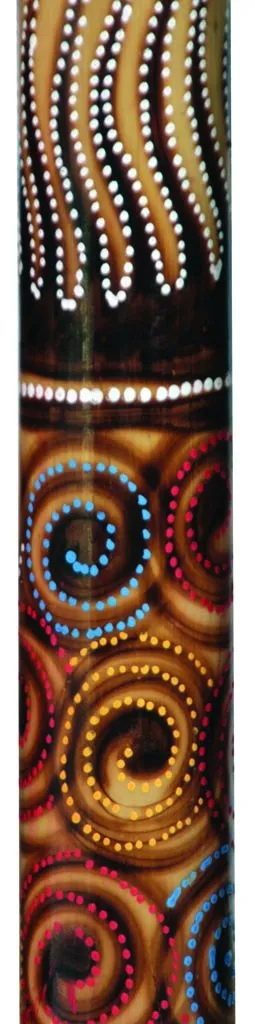 Didgeridoo burned-painted 47" long
