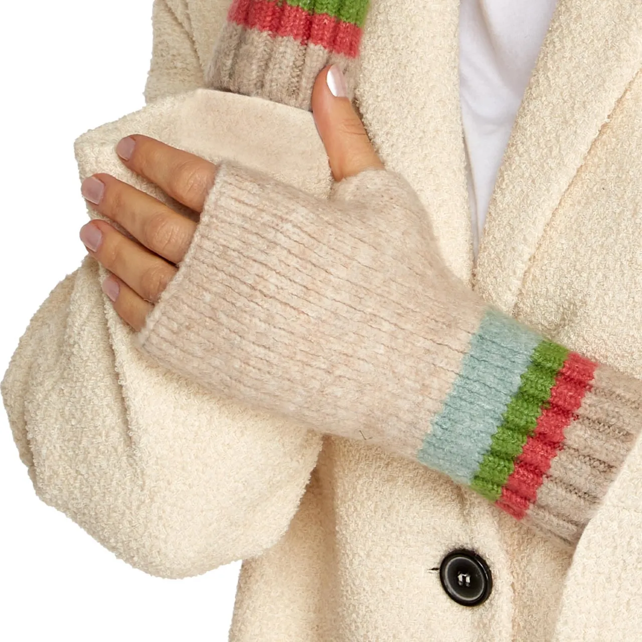 Earn Your Stripes Super Soft Fingerless Gloves